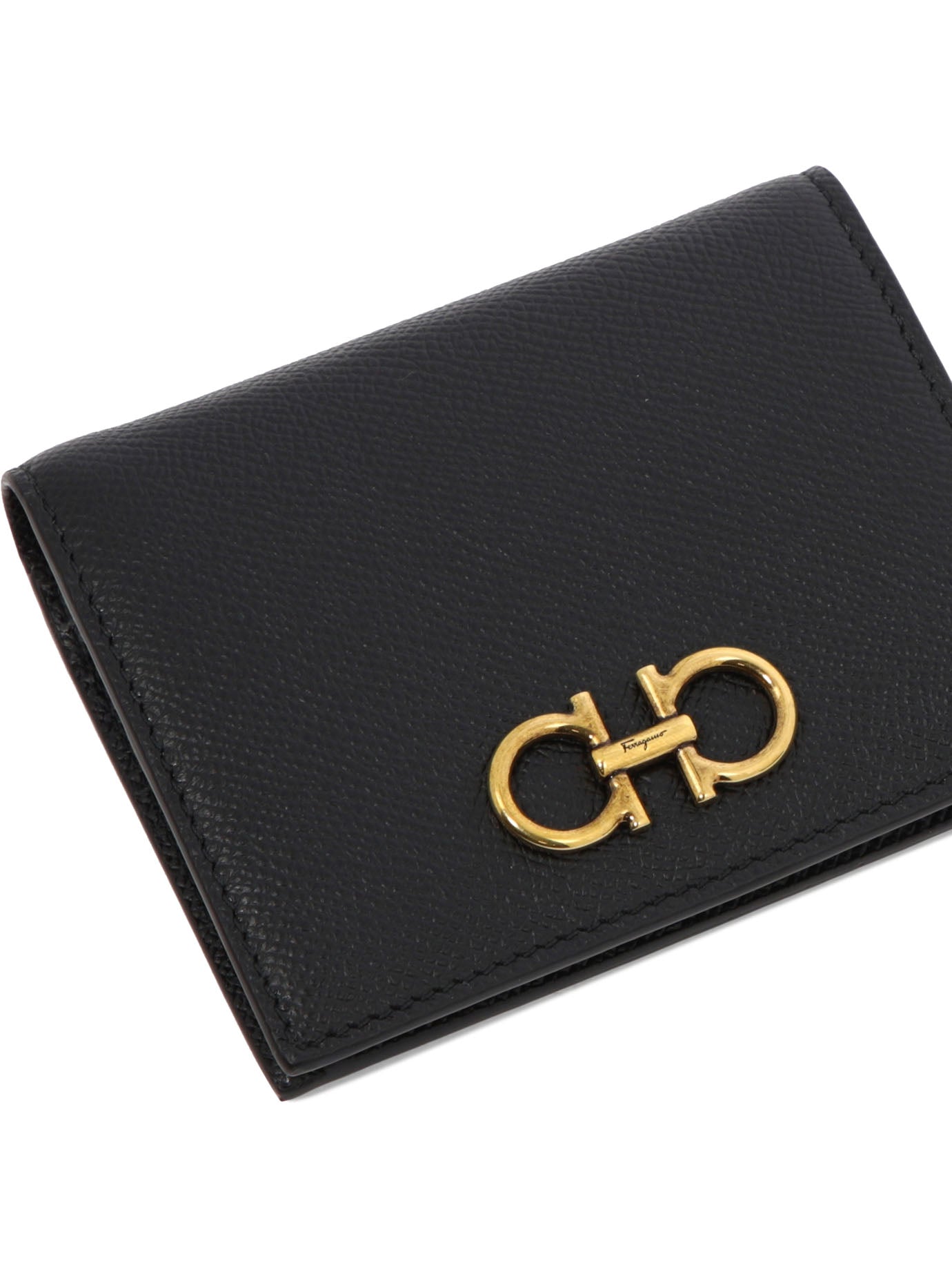 Ferragamo Gancini Compact Leather