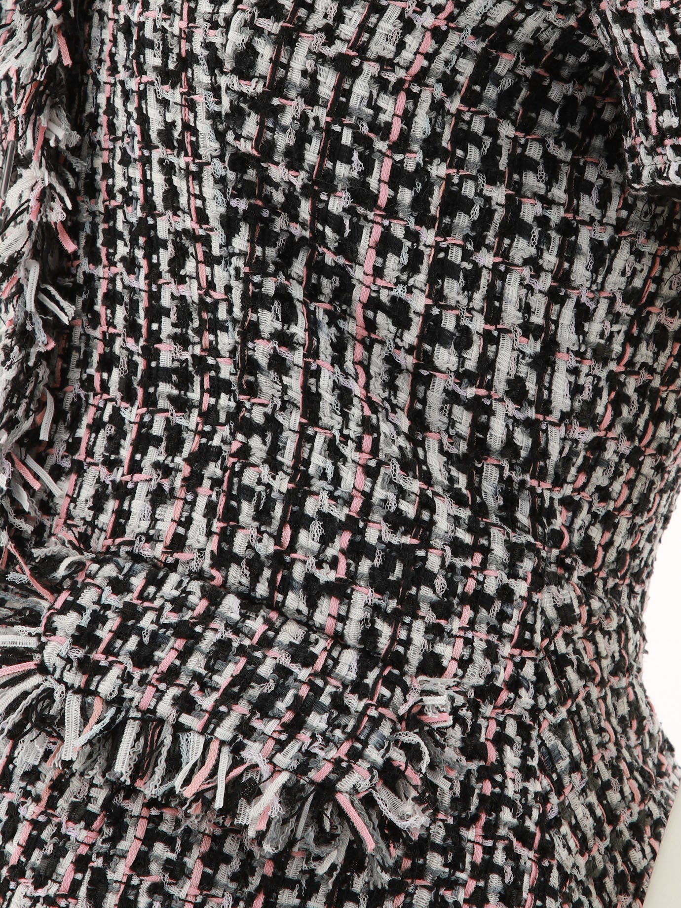 Self-portrait Bouclé Fringed Midi Dress