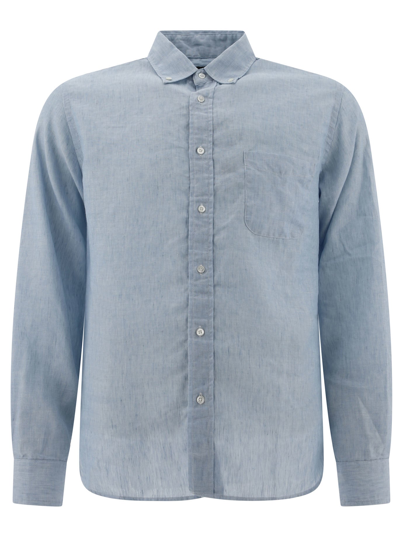 Beams Plus Linen Shirt With Chest Pocket