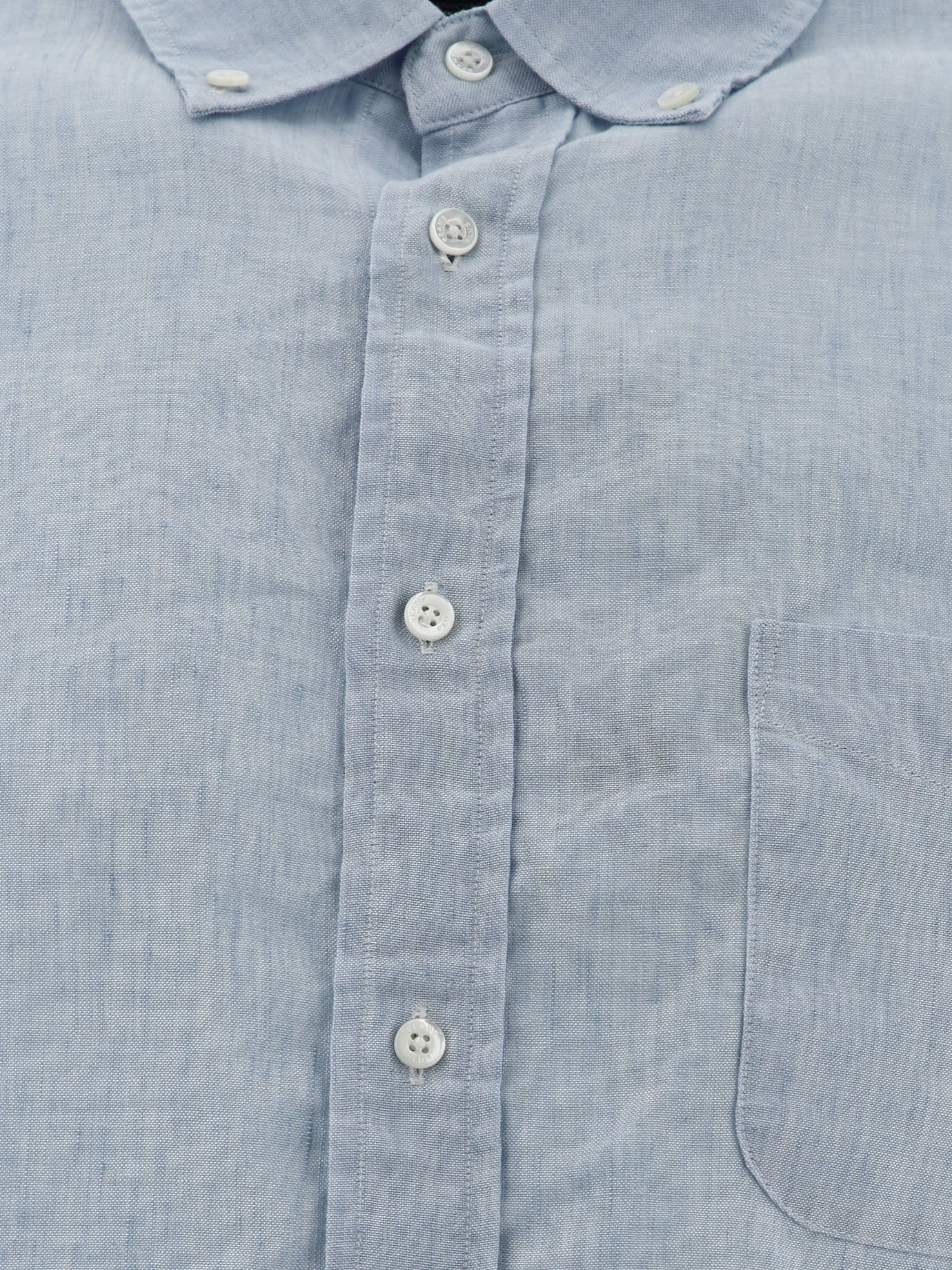 Beams Plus Linen Shirt With Chest Pocket