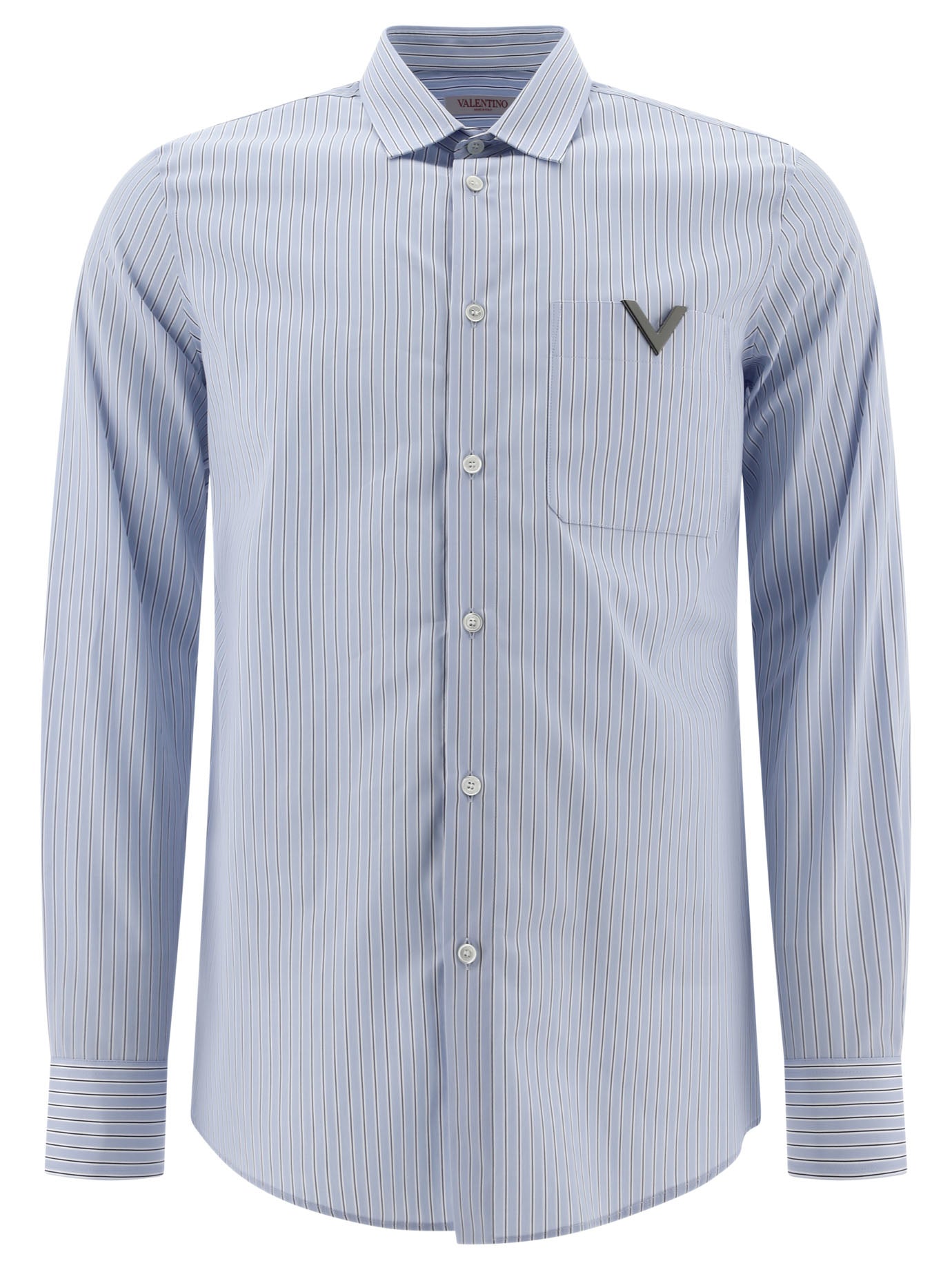 Valentino Shirt With Metallic V Detail