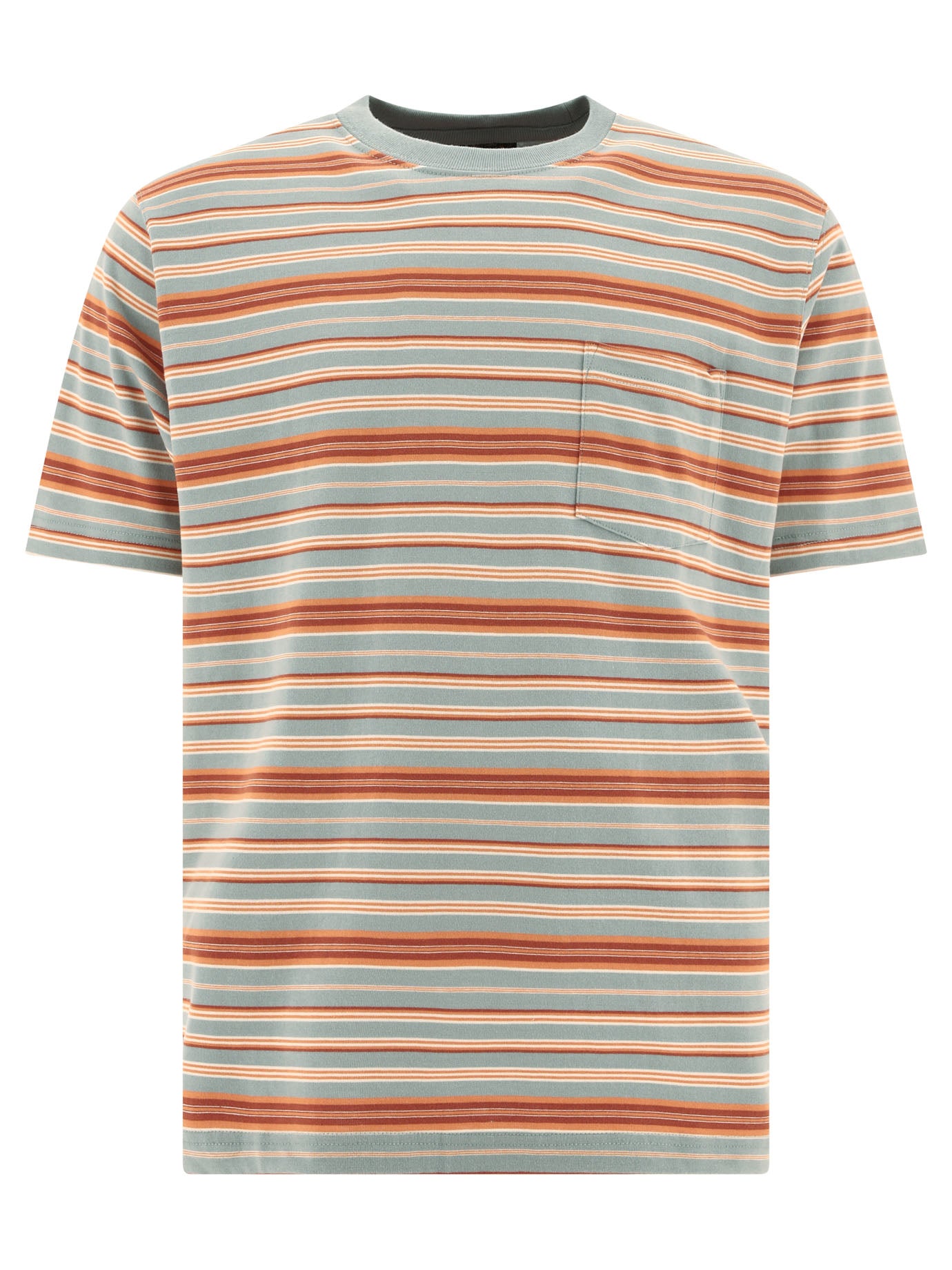 Beams Plus Multi Stripe Pocket T-Shirt