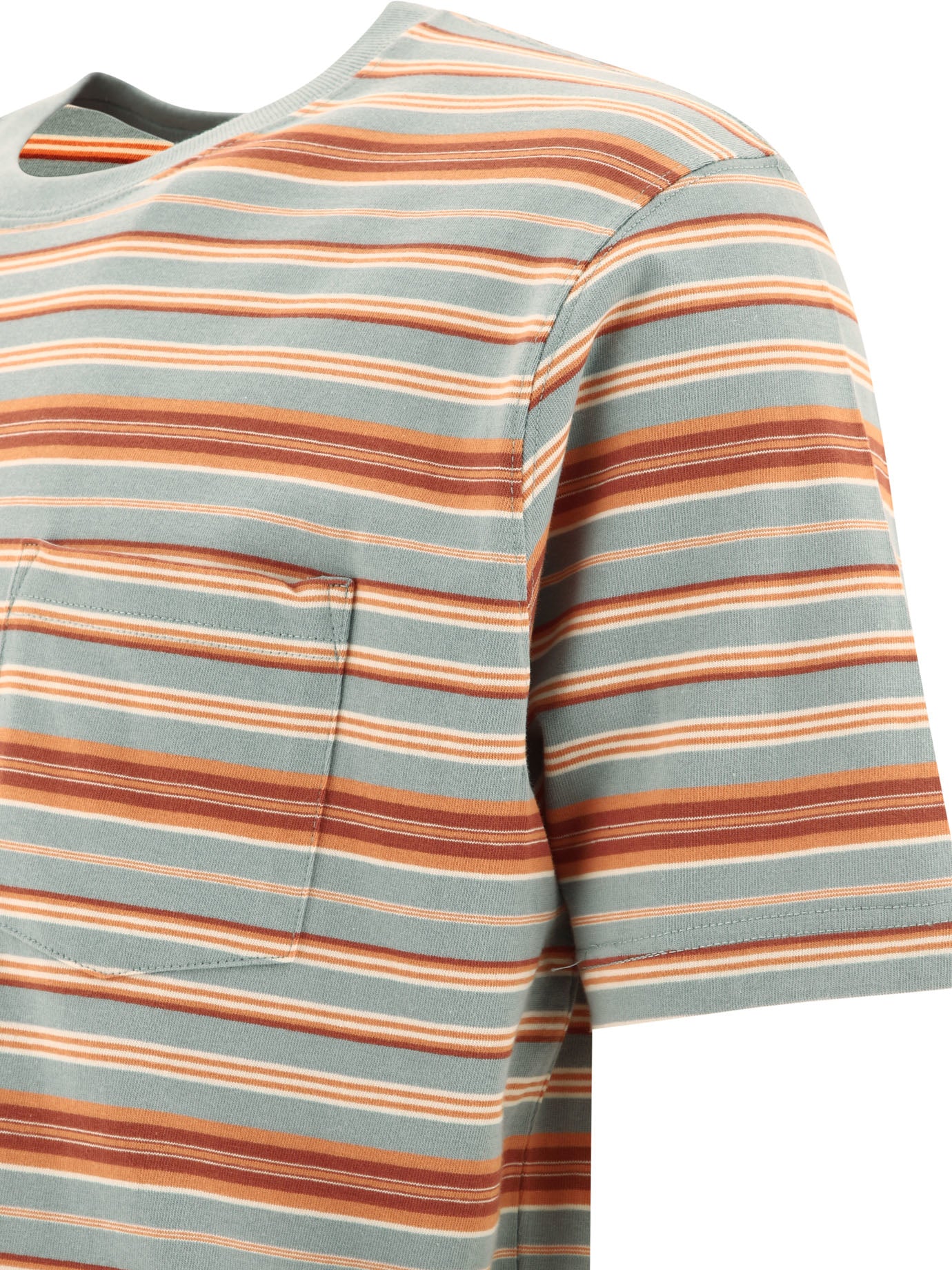 Beams Plus Multi Stripe Pocket T-Shirt