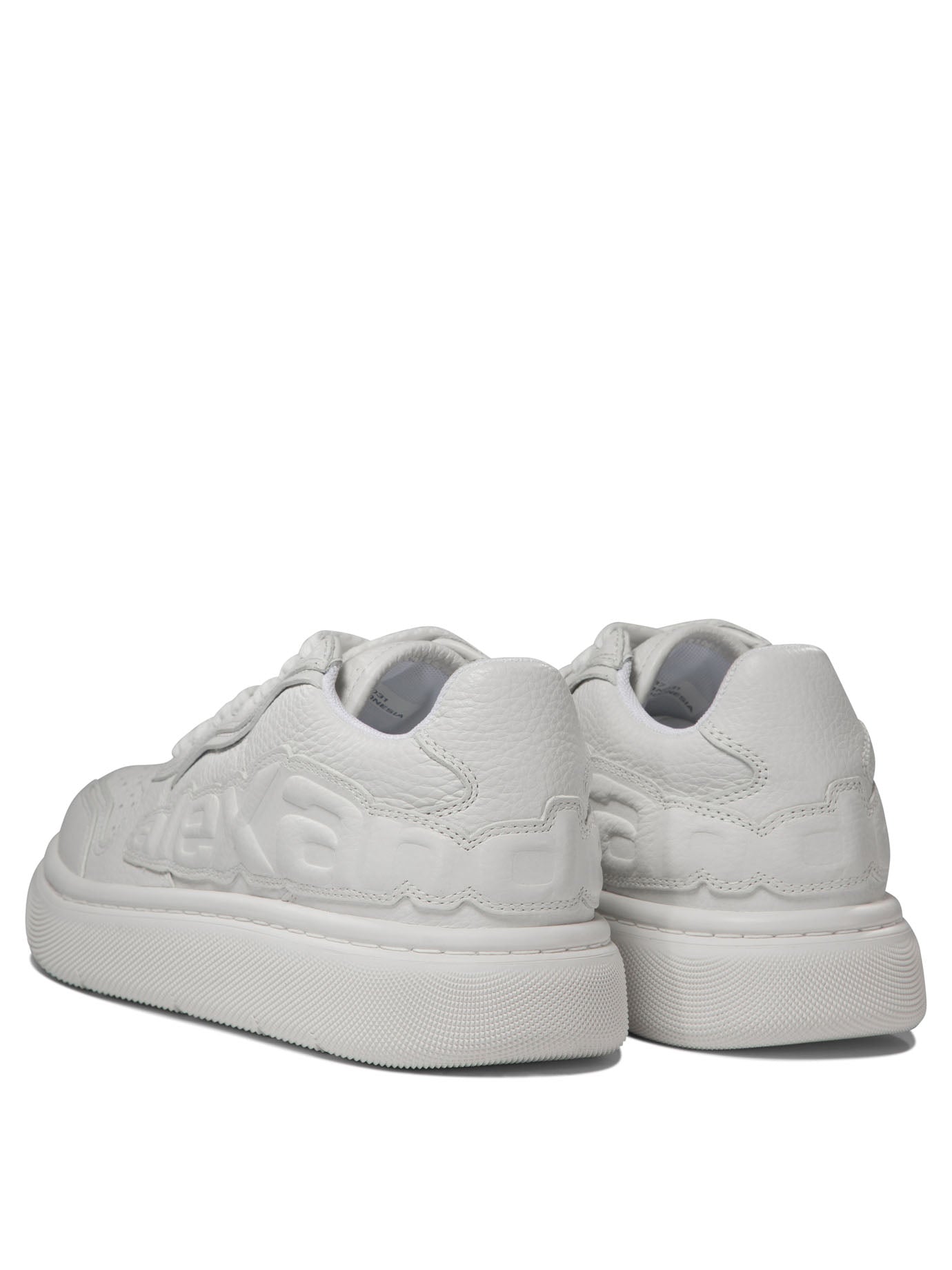 Alexander Wang Puff Pebble Leather Sneakers With Logo