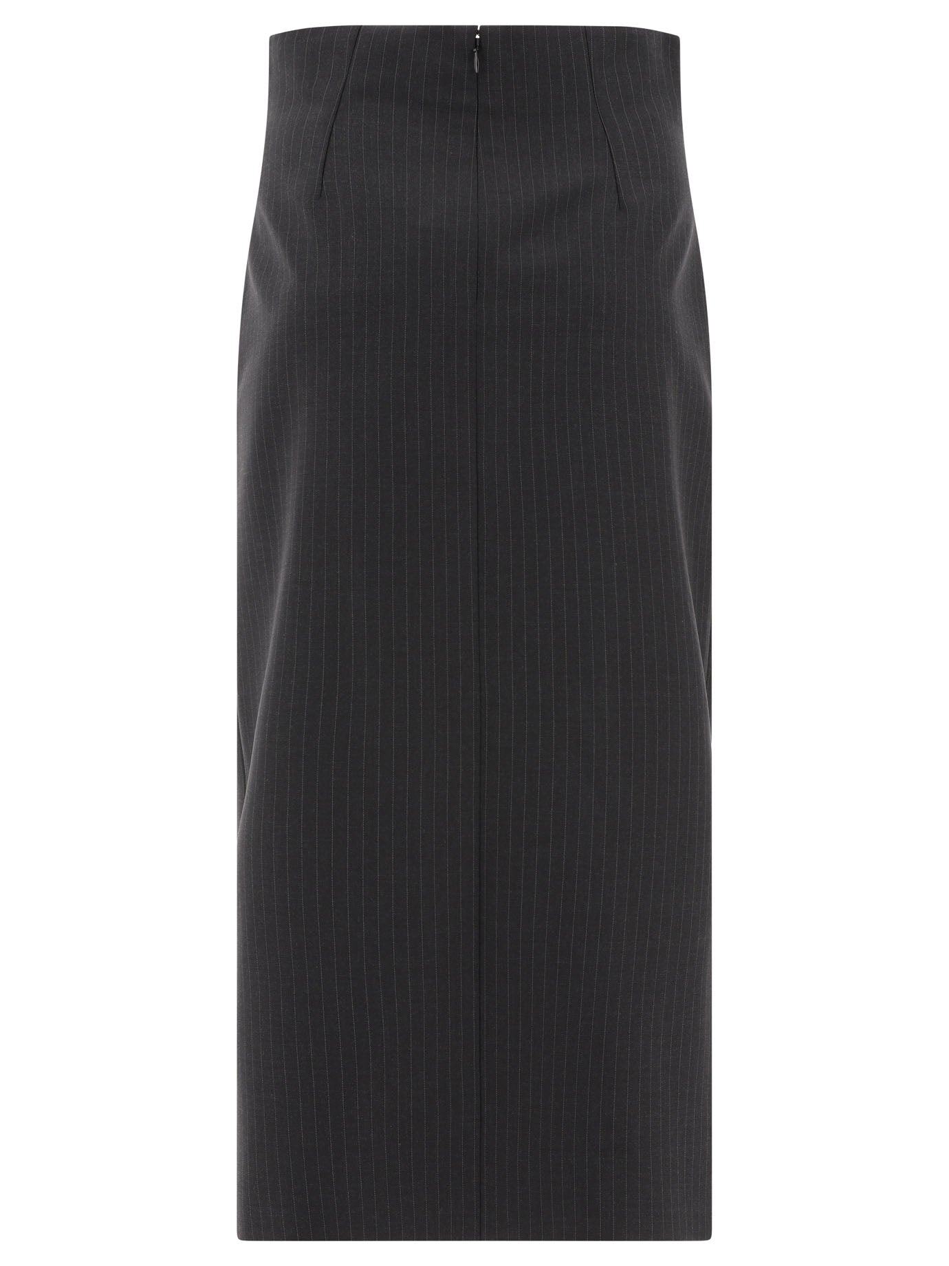 Alexander McQueen Pinstriped Pencil Skirt