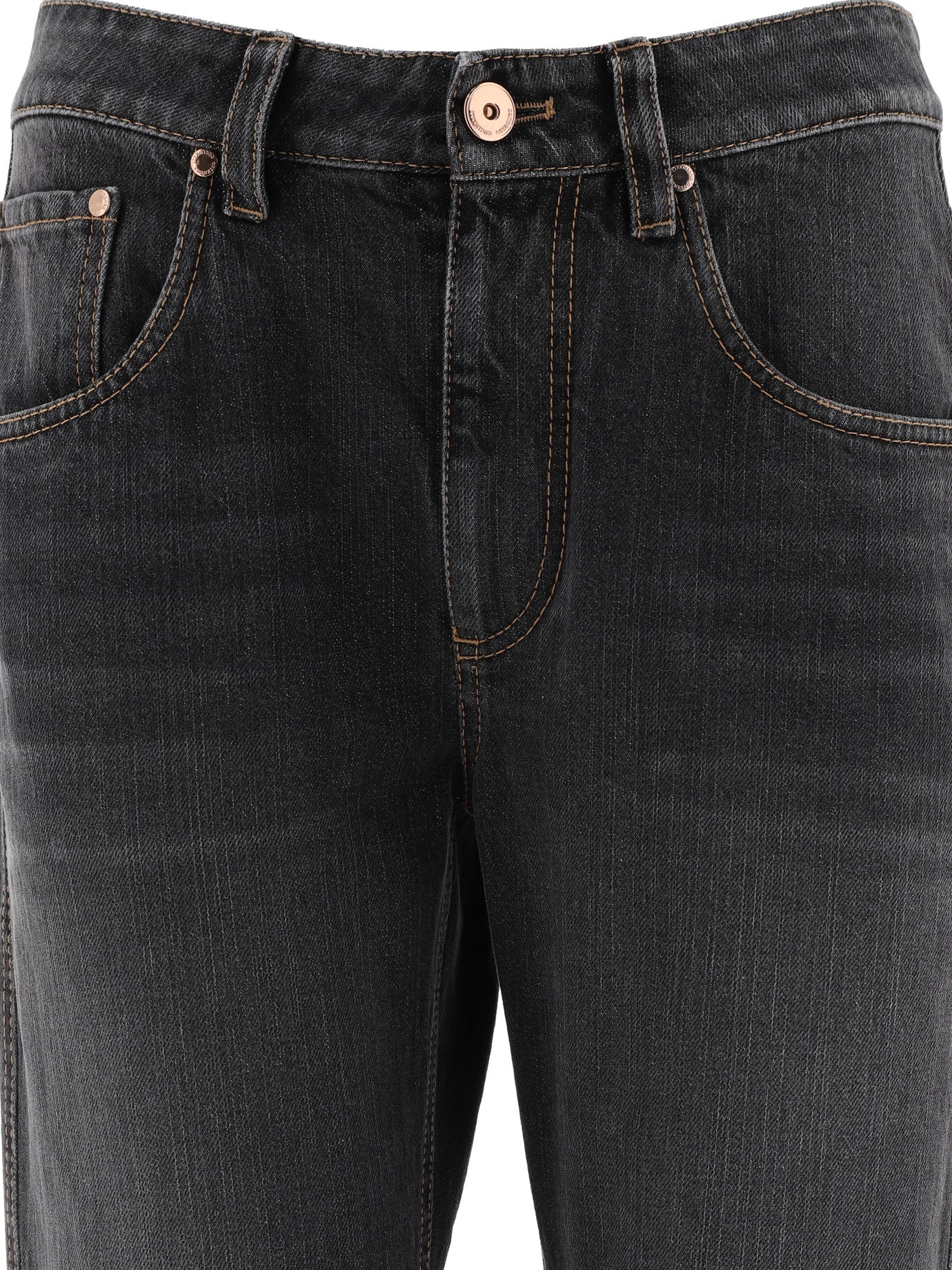 Brunello Cucinelli Authentic Denim Jeans With Shiny Bartack