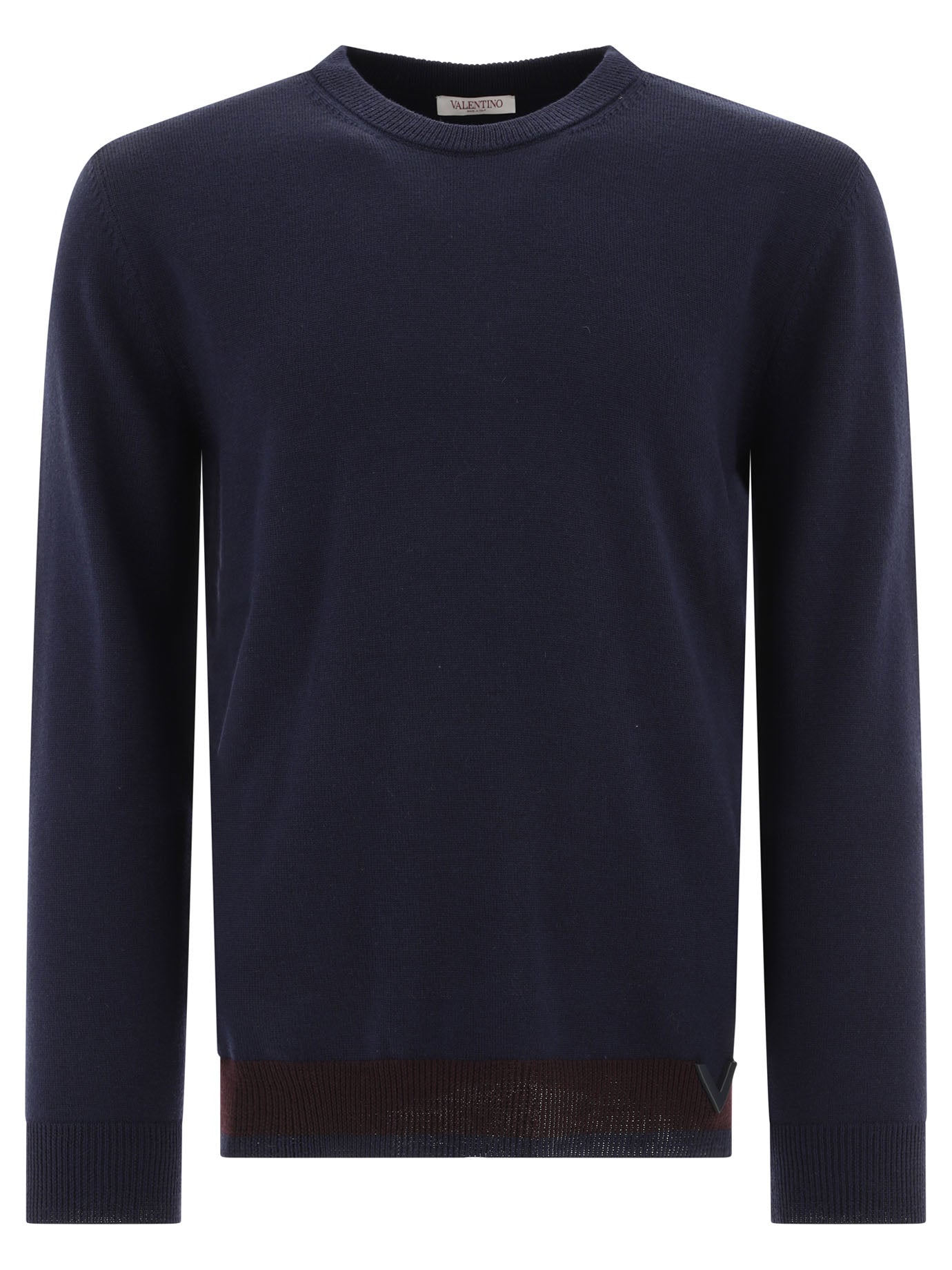 Valentino Sweater With Rubberised V Detail