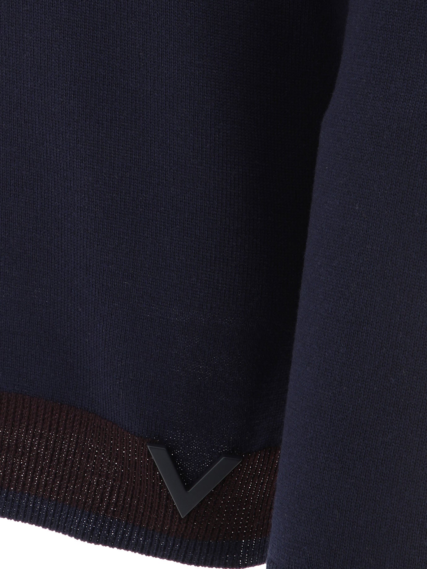 Valentino Sweater With Rubberised V Detail