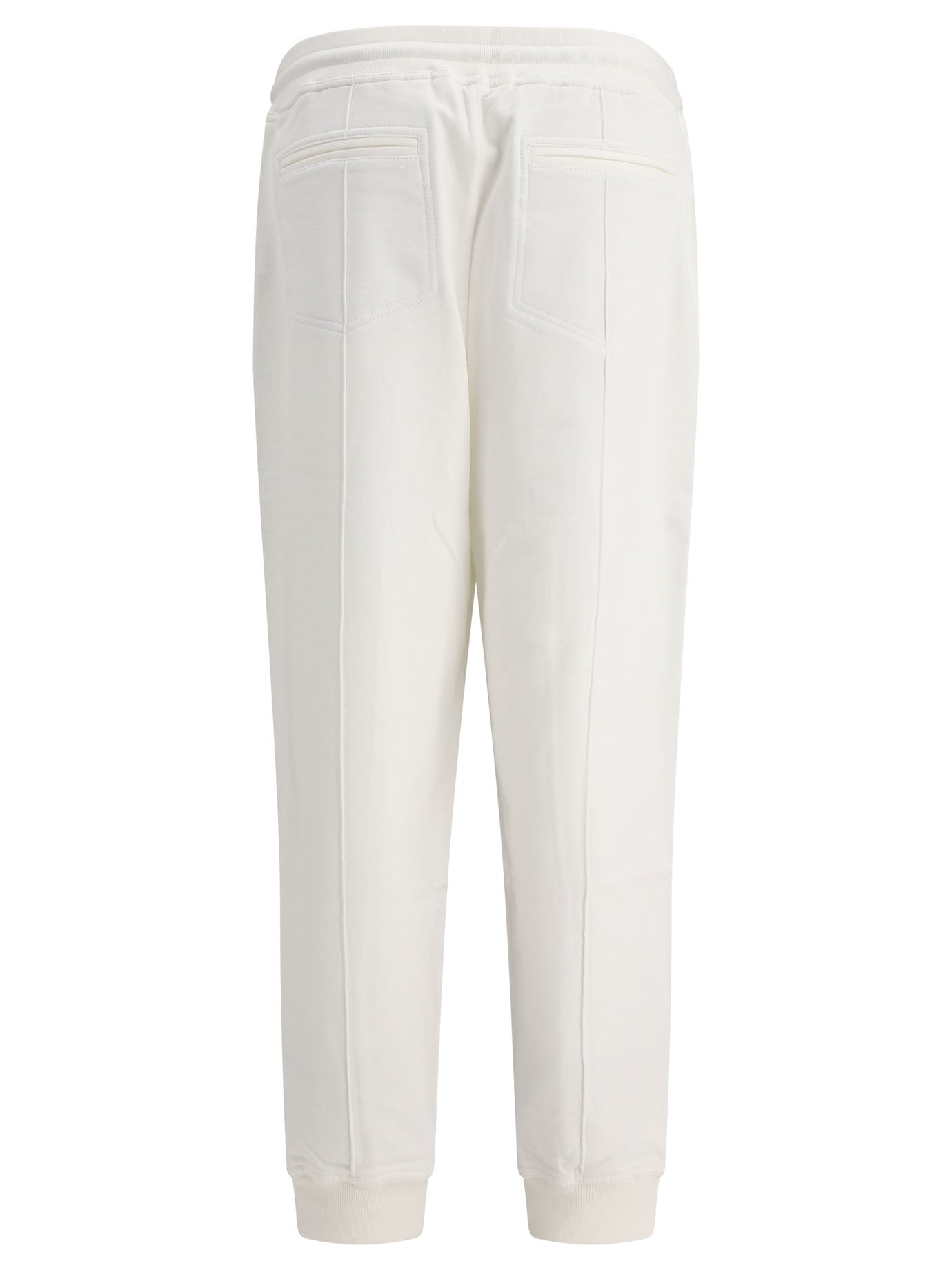 Brunello Cucinelli Joggers With Crête Detail And Elasticated Cuffs