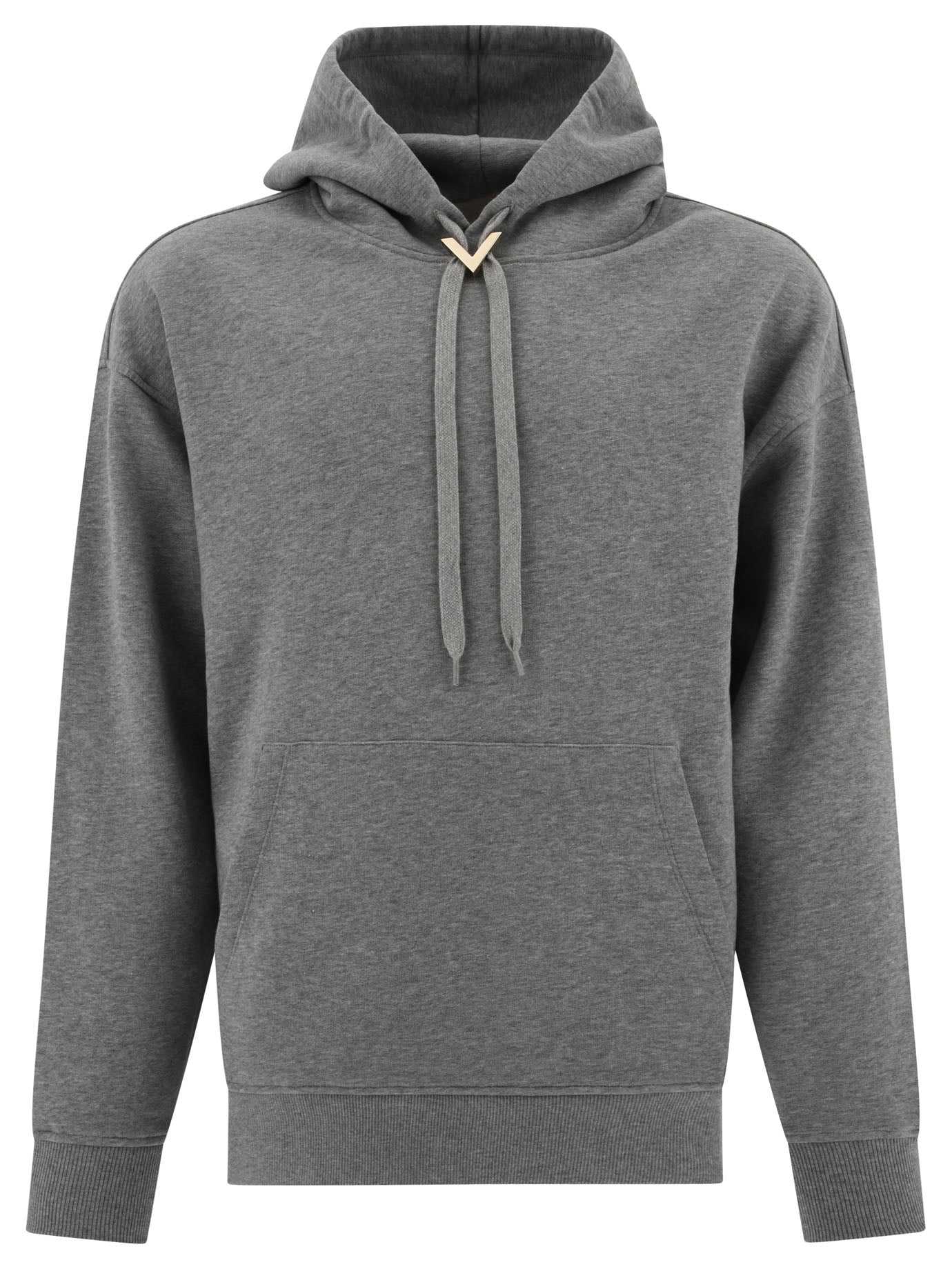 Valentino Hoodie With Metallic V Detail