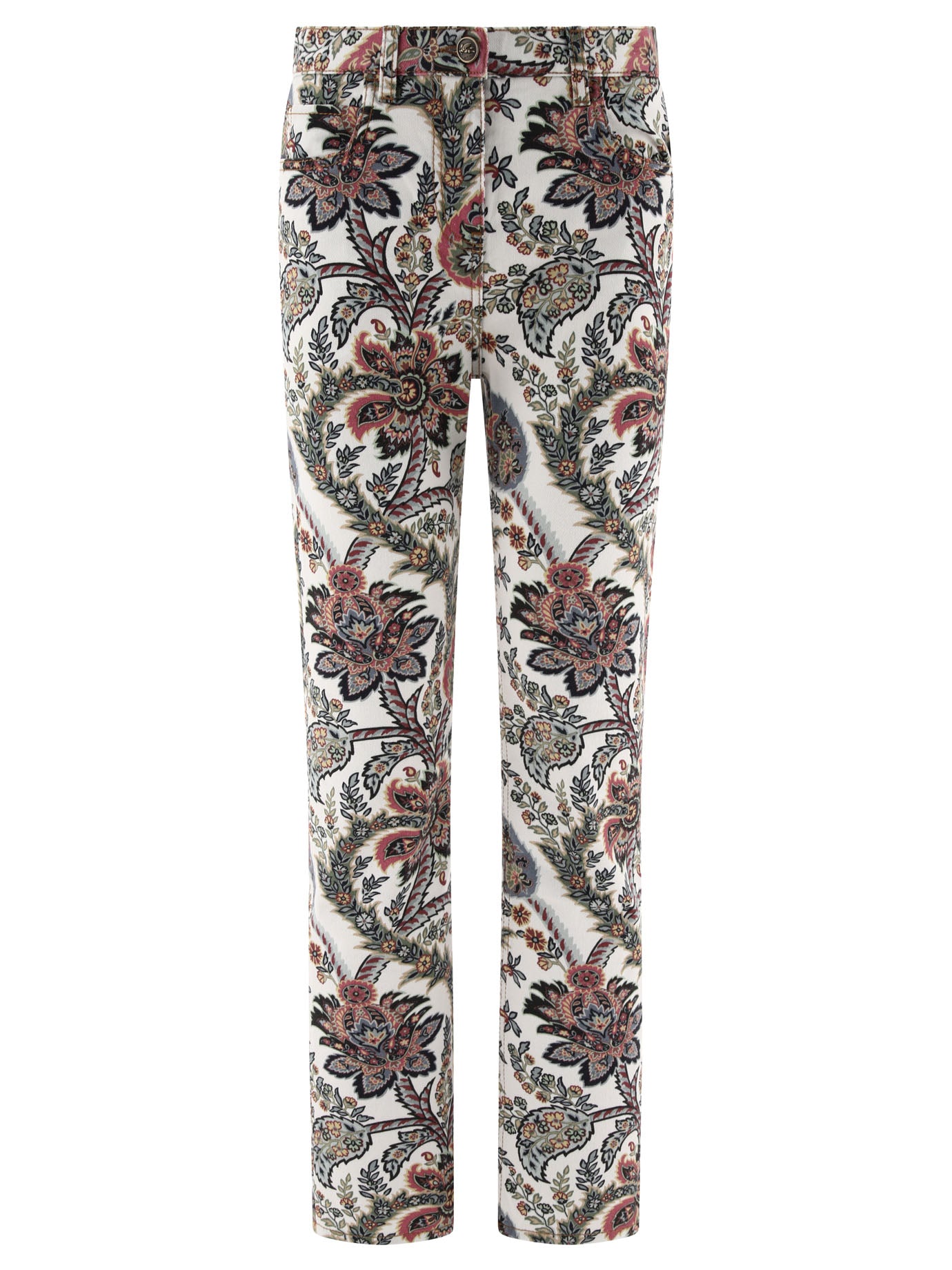 Etro Jeans With Multicolor Paisley Print