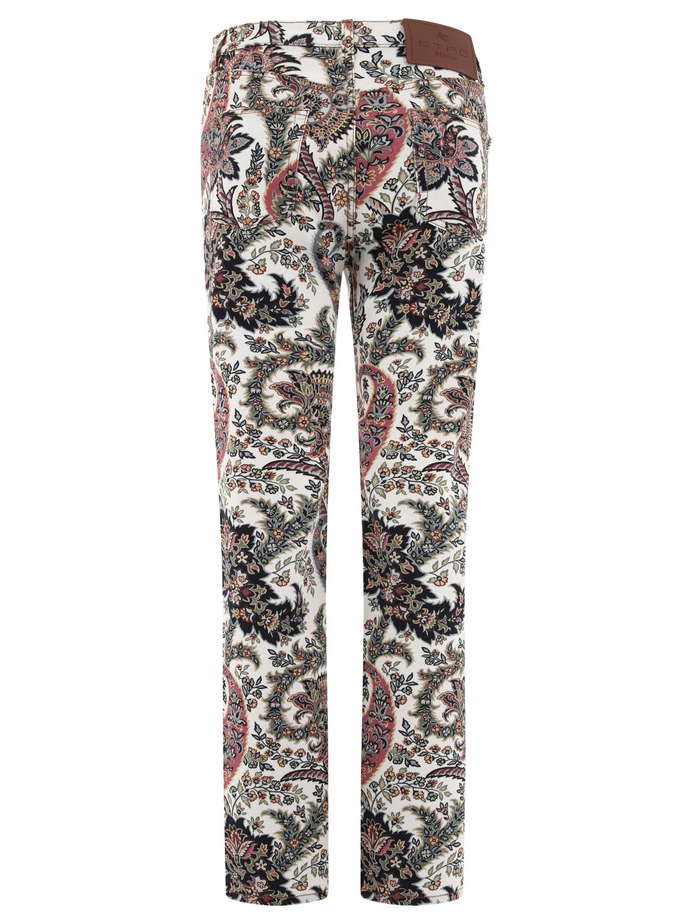 Etro Jeans With Multicolor Paisley Print