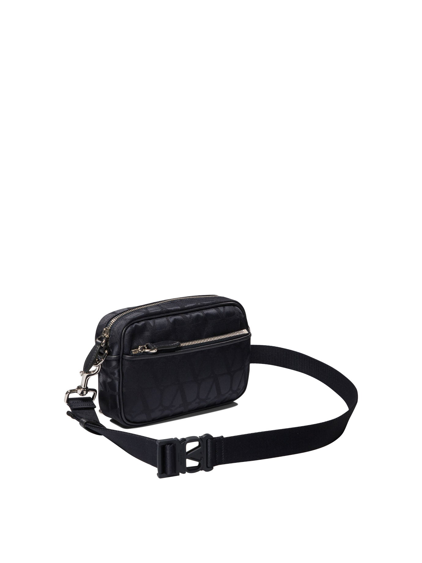 Valentino Garavani Crossbody Bag In Toile Iconographe Technical Fabric