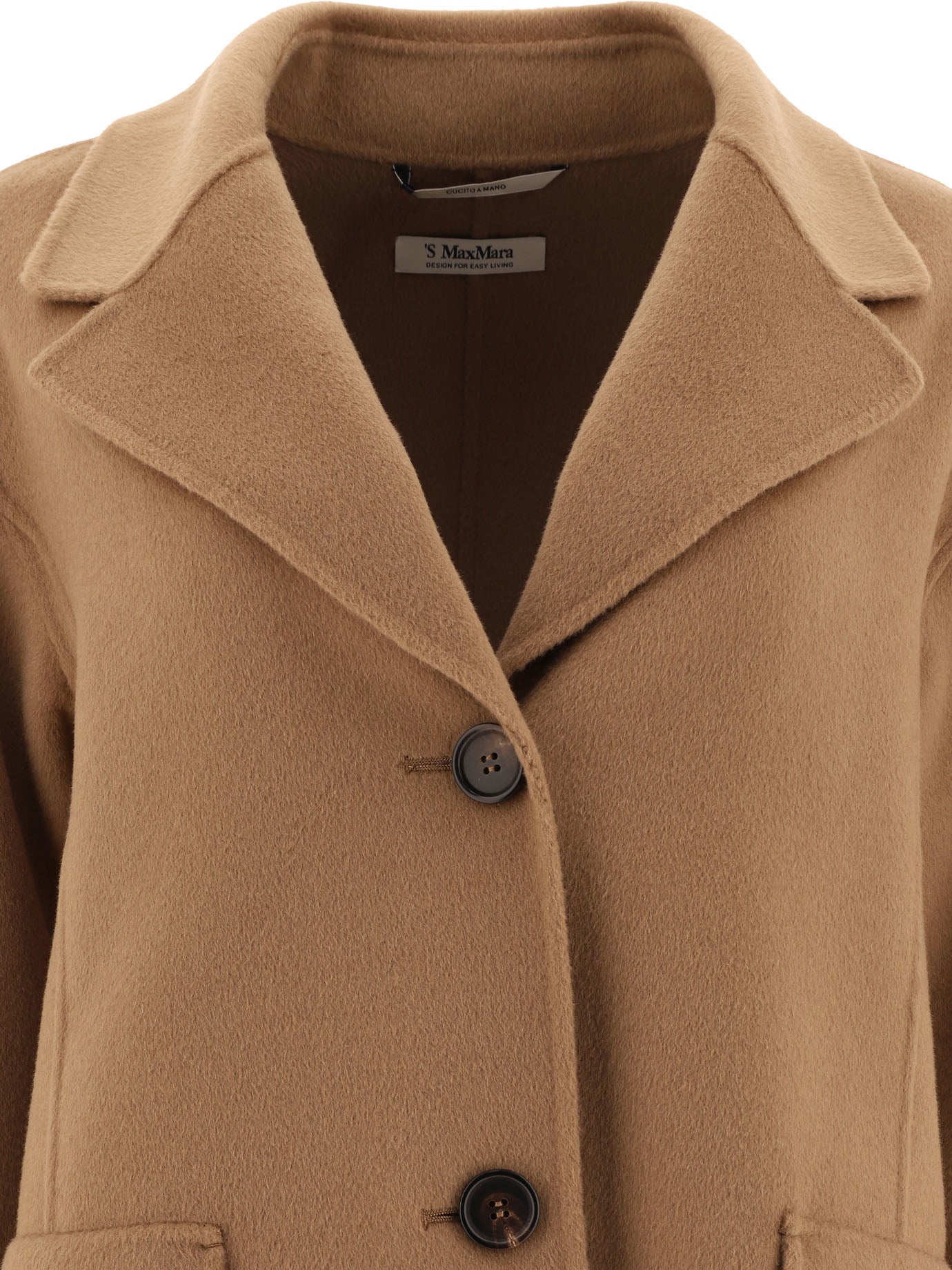 Max Mara S Coat Single-Breasted Wool Coat