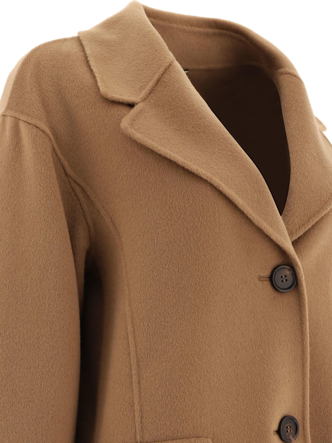 Max Mara S Coat Single-Breasted Wool Coat