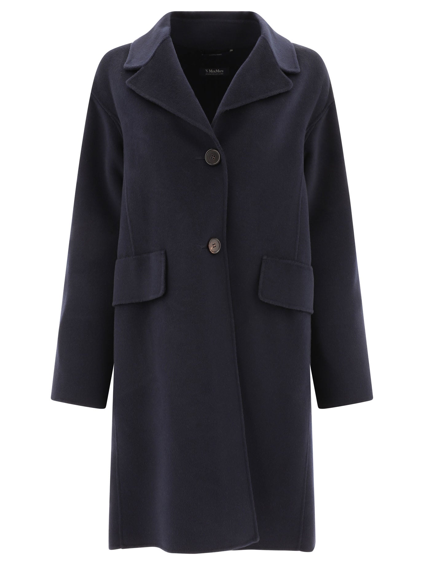 Max Mara S Coat Single-Breasted Wool Coat