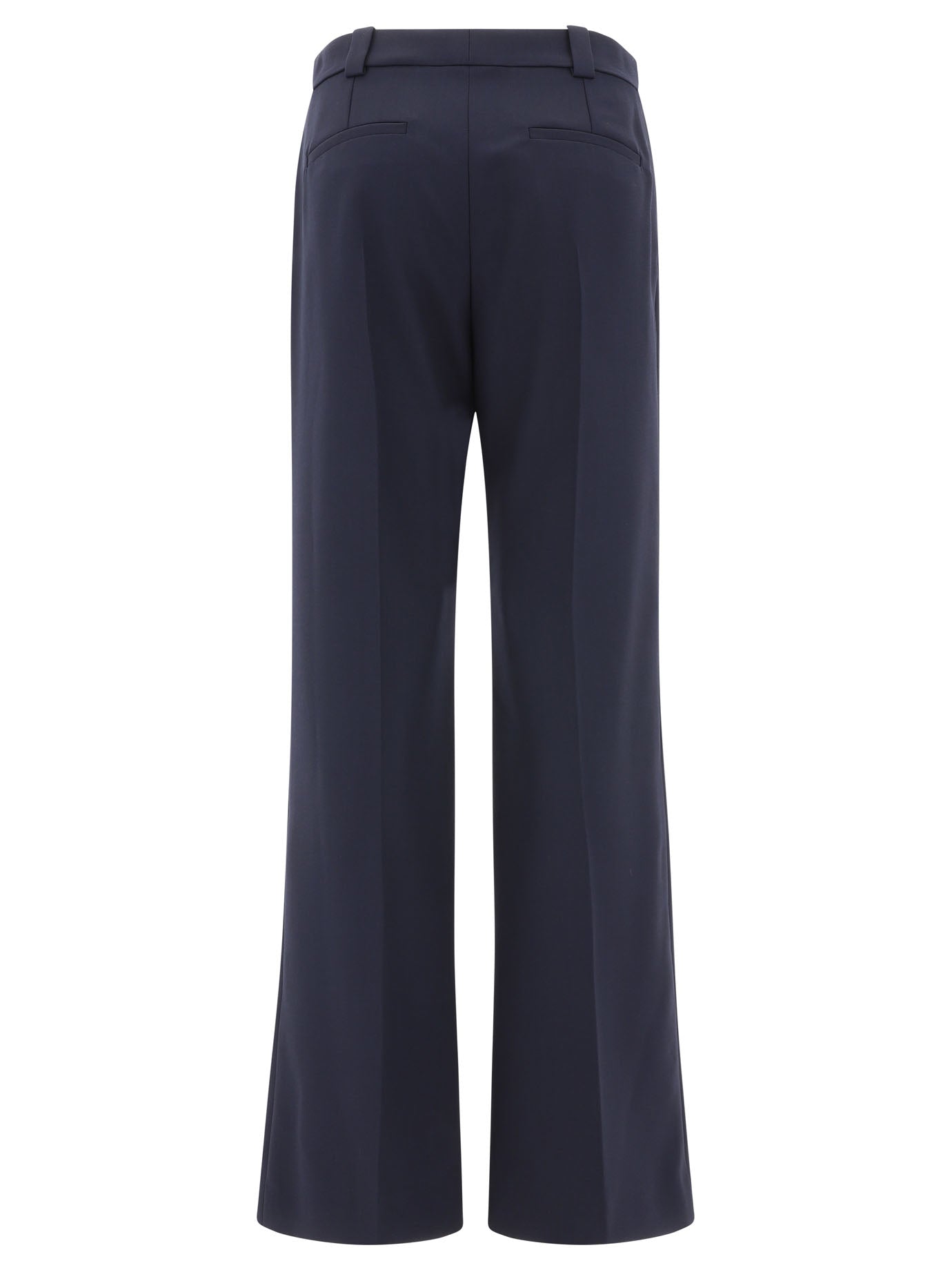 Chloé Tailored Trousers In Wool Grain De Poudre