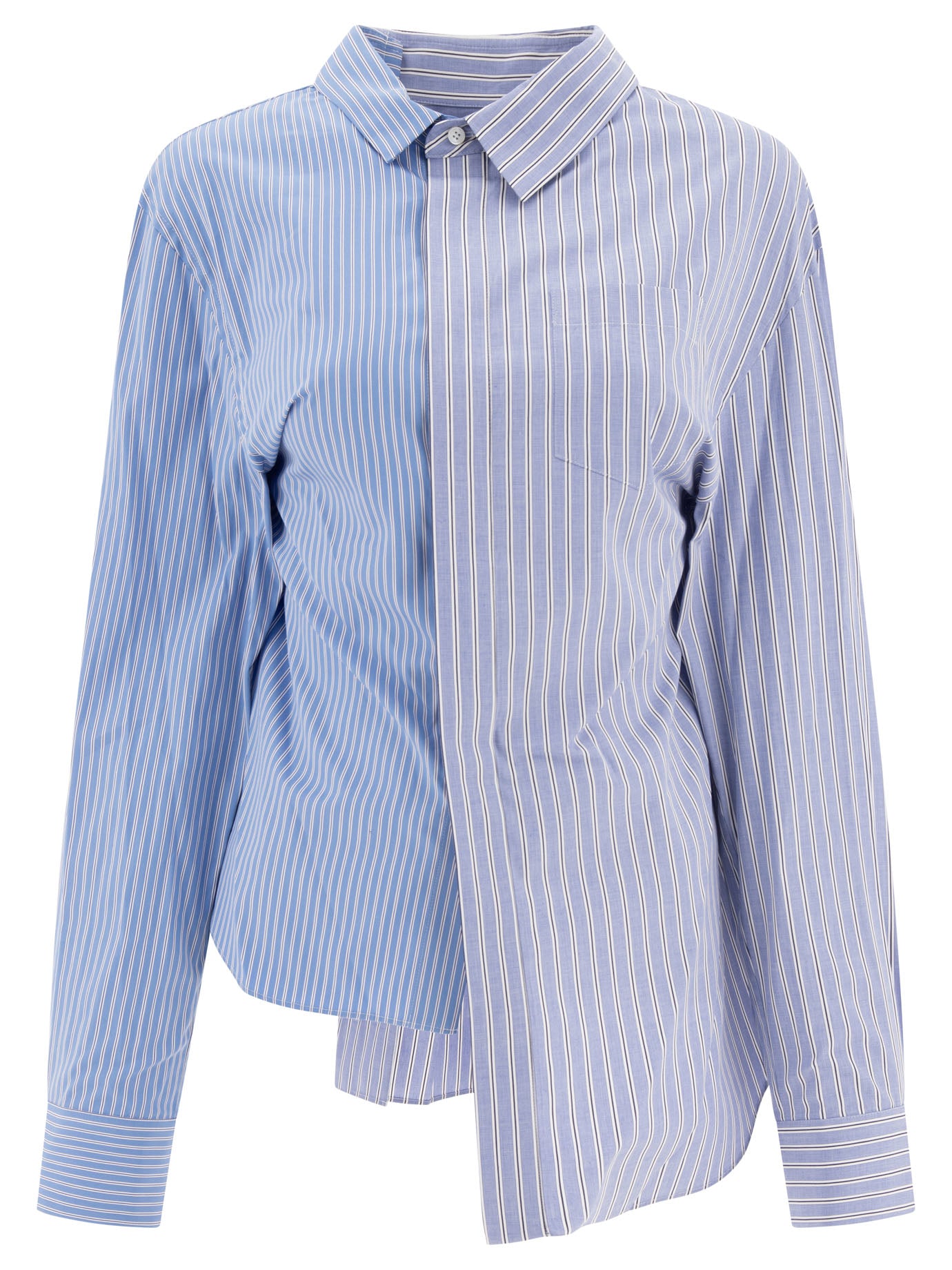 Sacai Poplin Asymmetrical Shirt