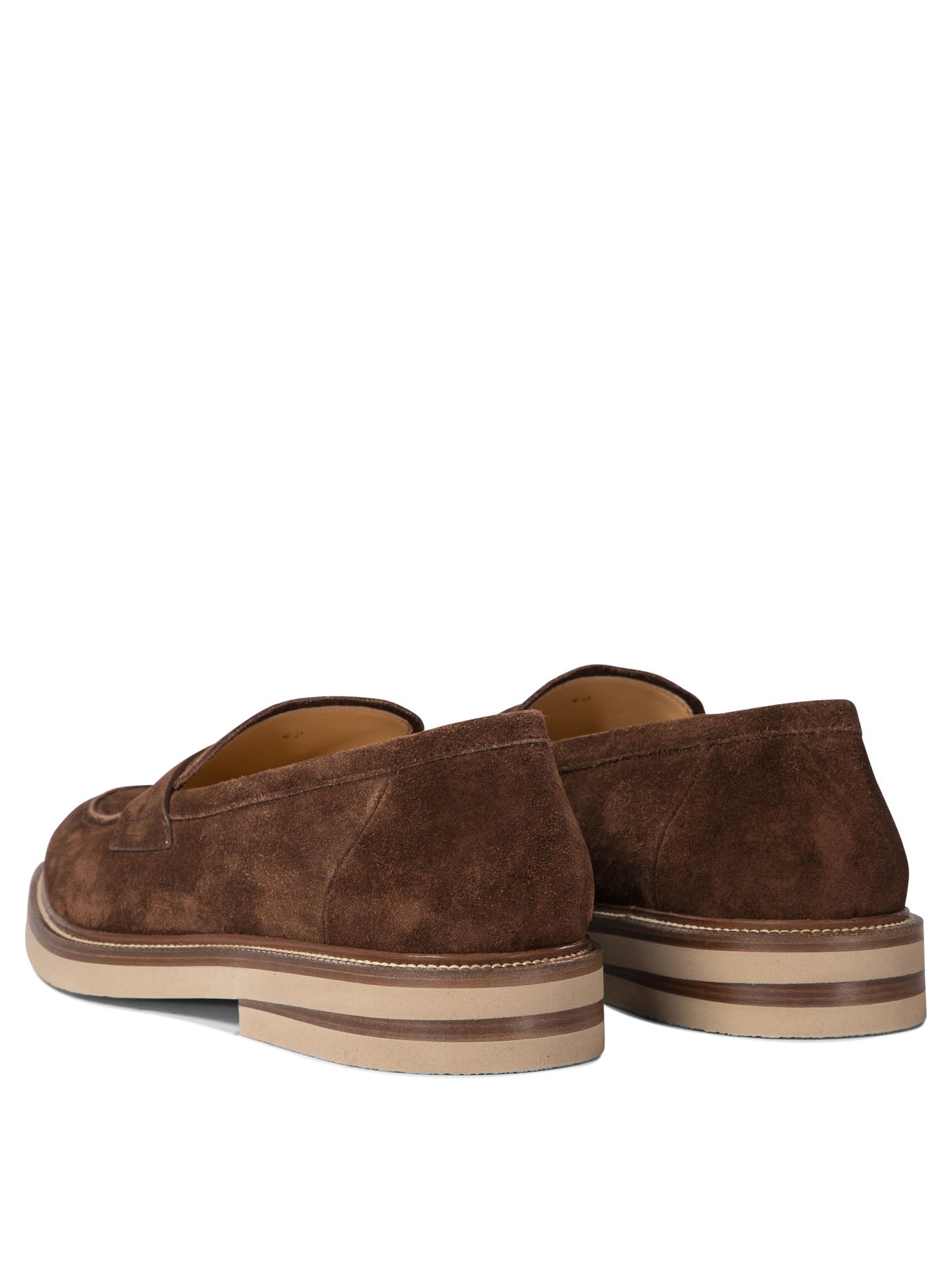 Brunello Cucinelli Suede Penny Loafers