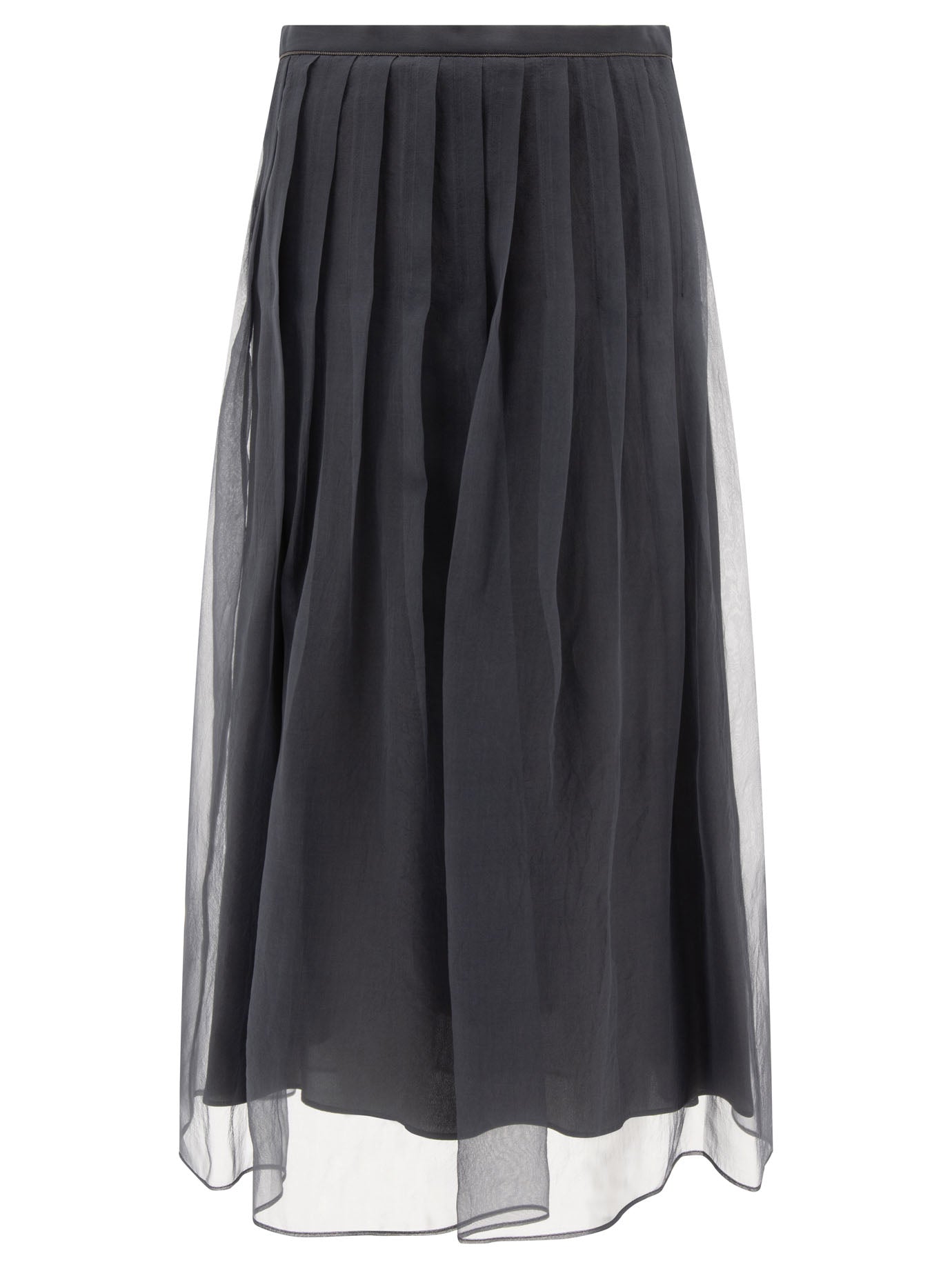 Brunello Cucinelli Pleated Midi Skirt