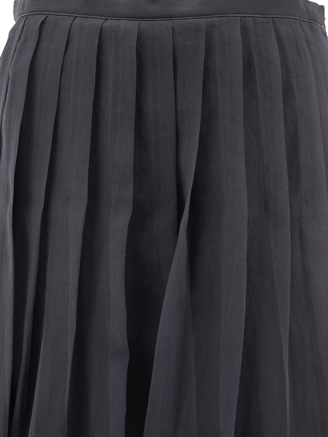 Brunello Cucinelli Pleated Midi Skirt