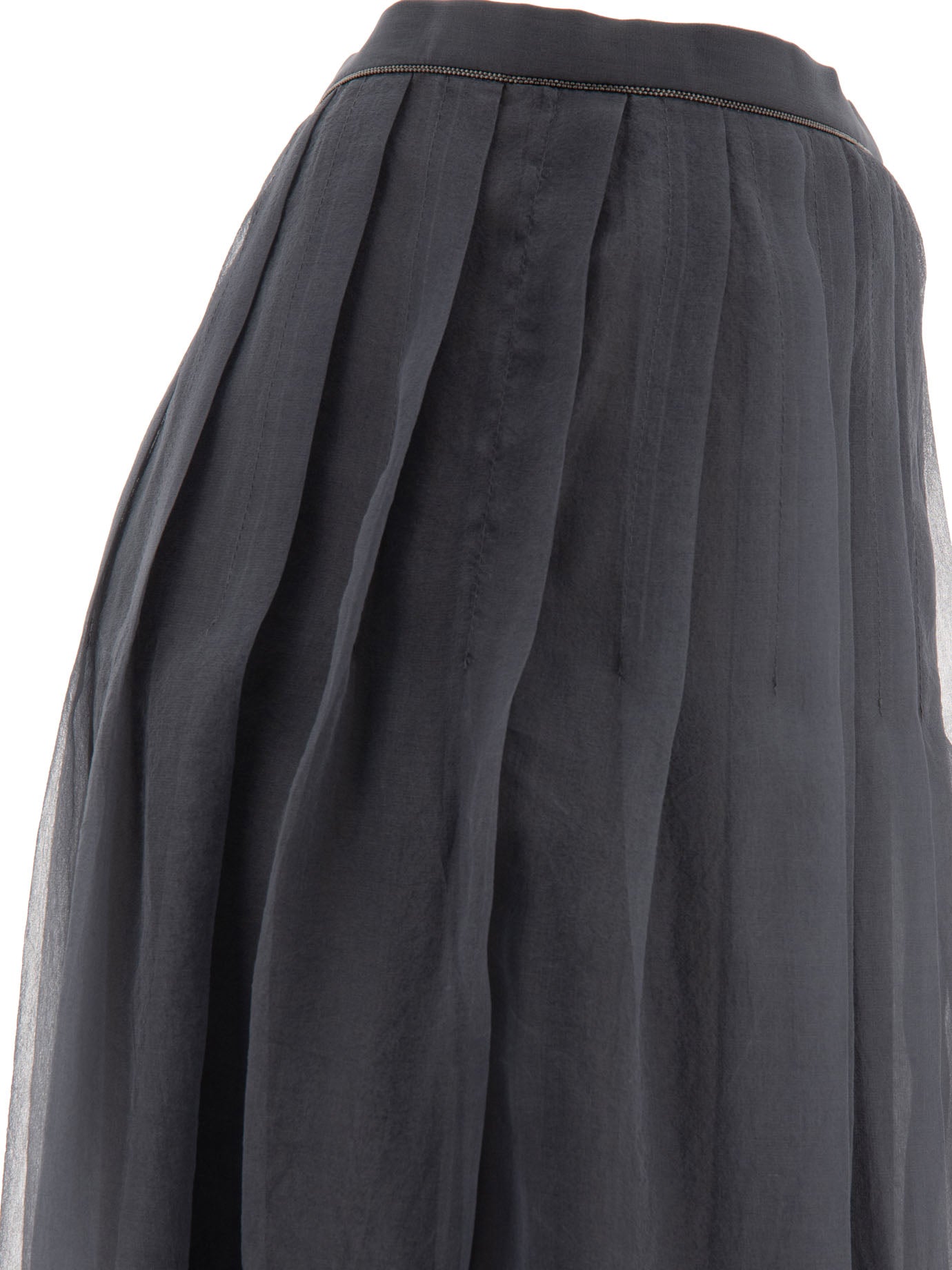 Brunello Cucinelli Pleated Midi Skirt