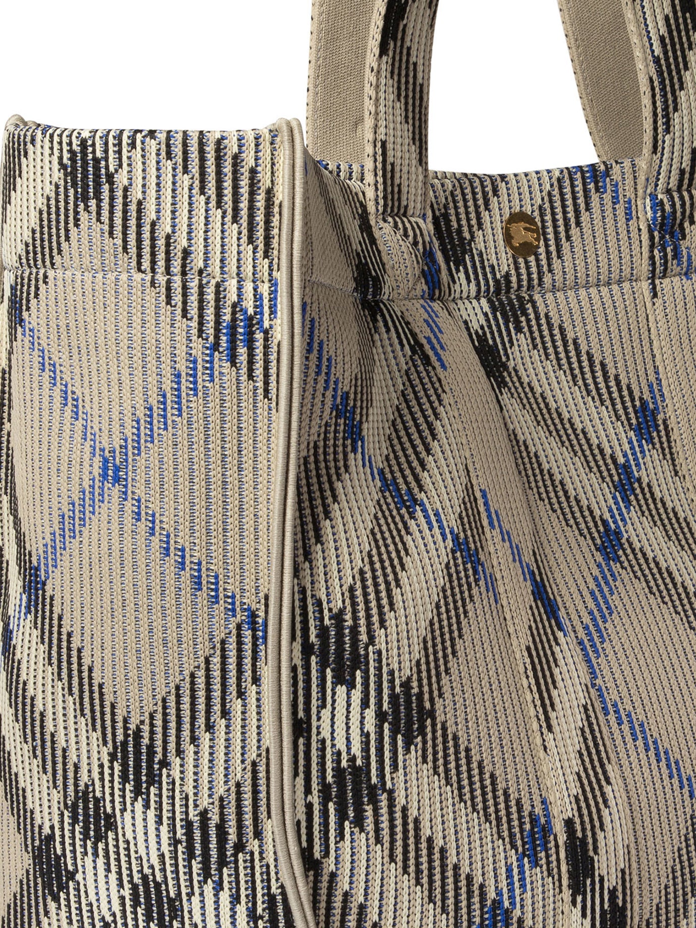 Burberry Knitted Check Tote Bag