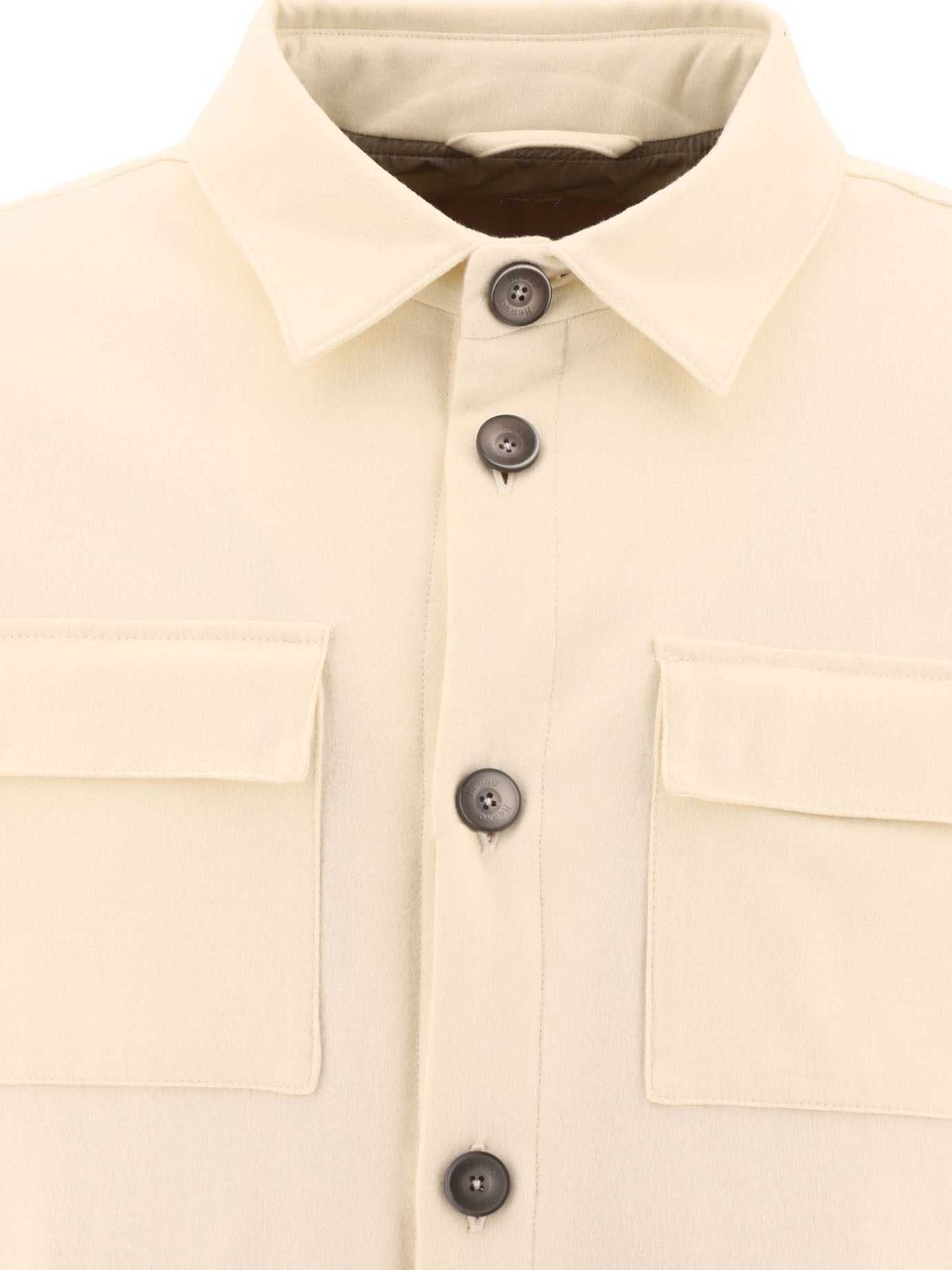 Herno Resort Overshirt In Cashmere And Silk