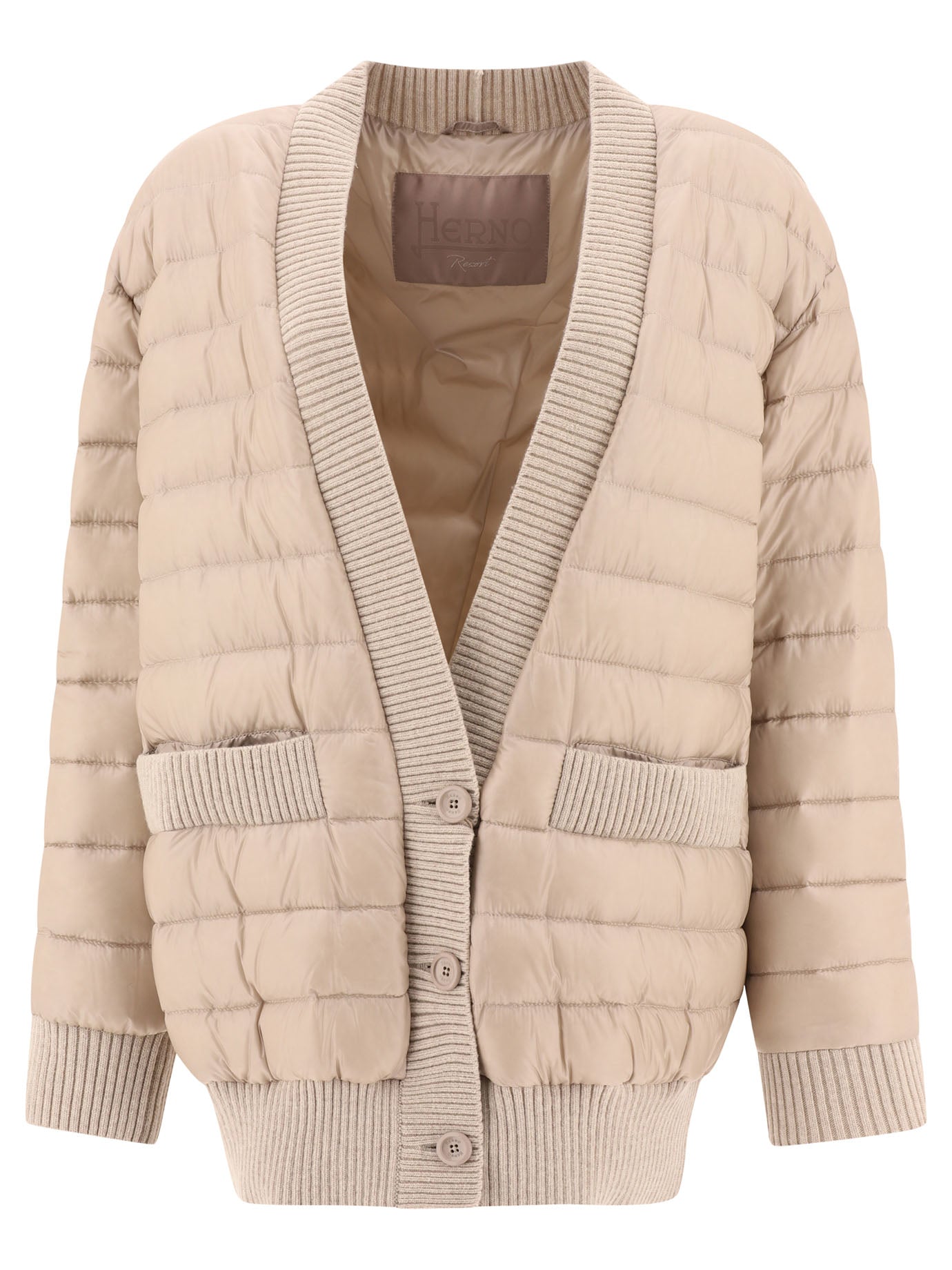 Herno Cardigan-Style Down Jacket