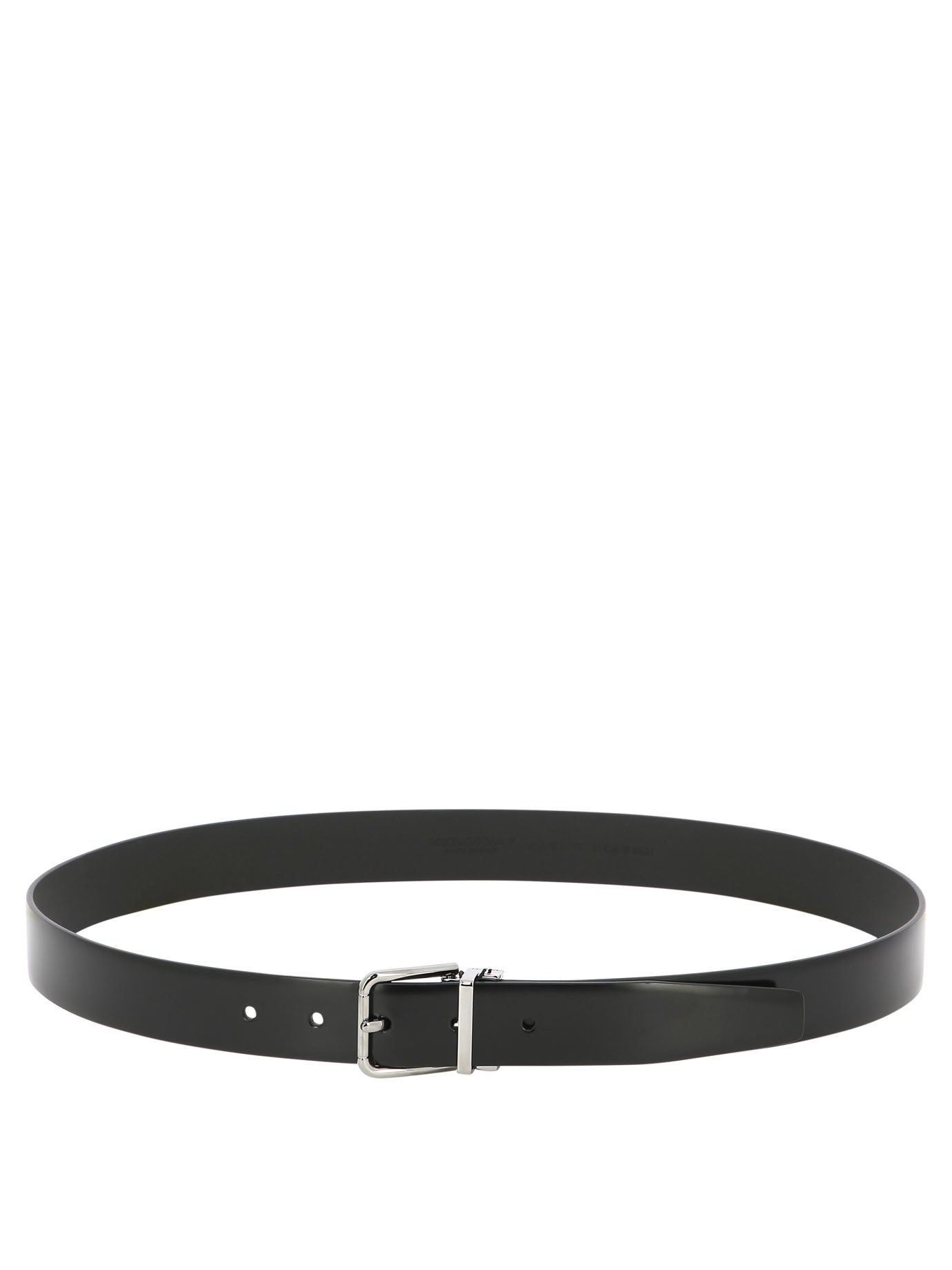 Dolce & Gabbana Brushed Calfskin Leather Belt