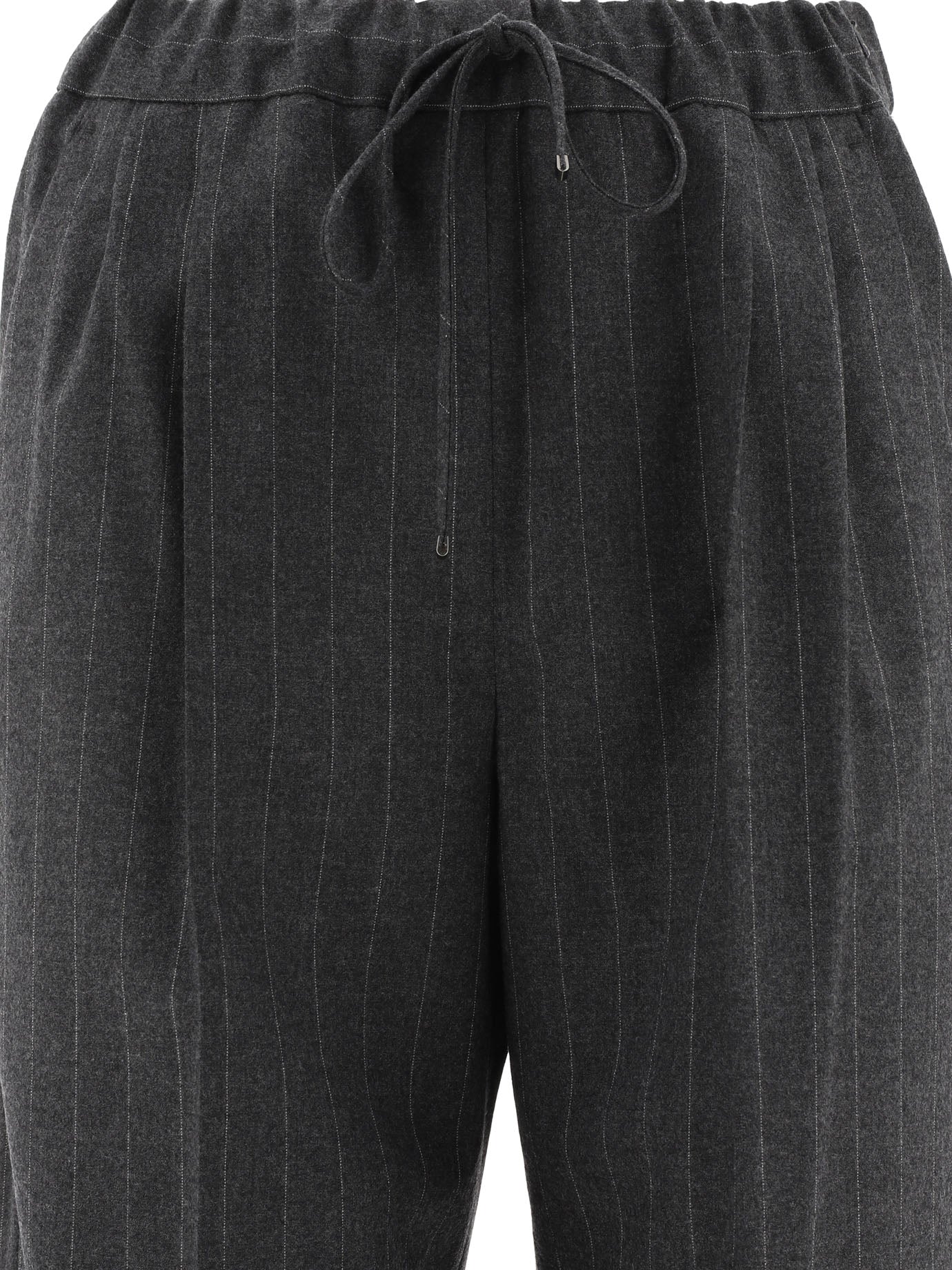 Max Mara Cashmere Pinstriped Trousers