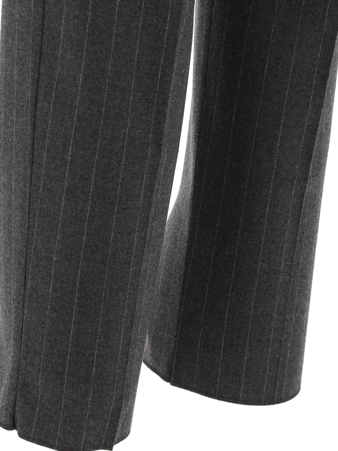 Max Mara Cashmere Pinstriped Trousers