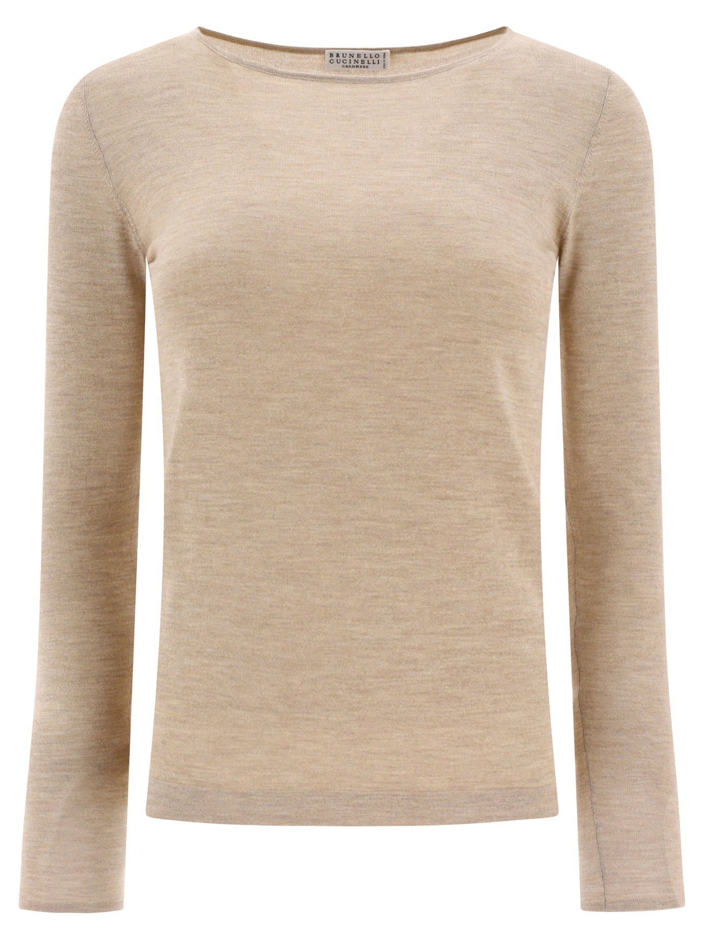 Brunello Cucinelli Cashmere And Silk Sparkling Lightweight Sweater