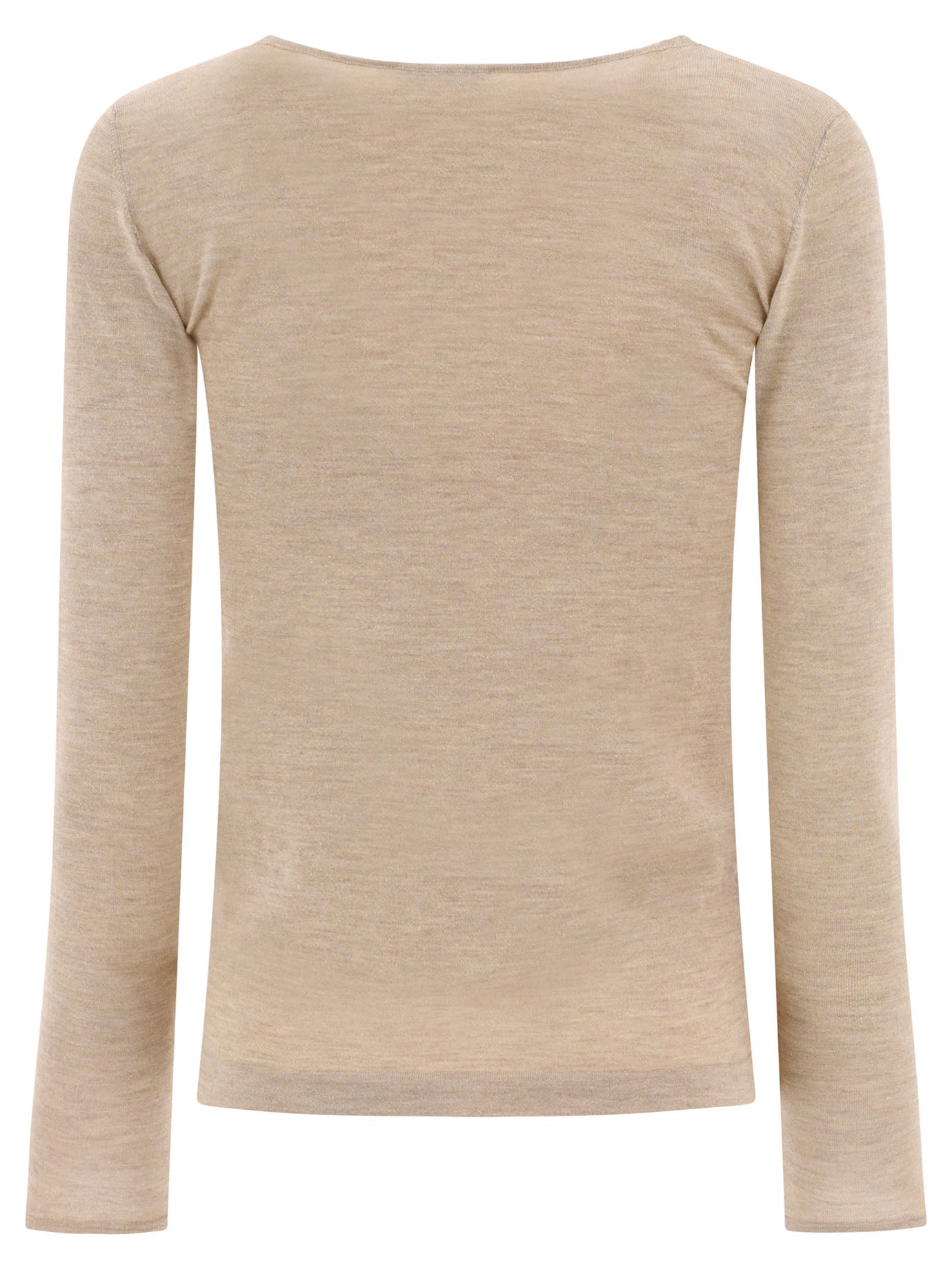 Brunello Cucinelli Cashmere And Silk Sparkling Lightweight Sweater