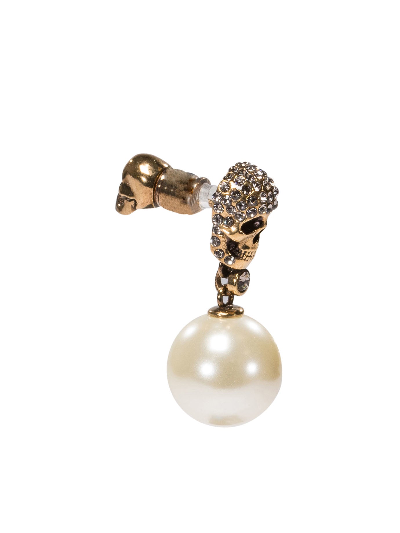 Alexander McQueen Pearl Skull Earrings