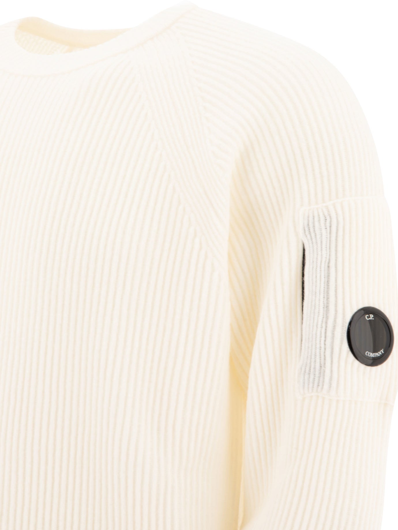 C.P. Company Lens-Detail Ribbed Sweater