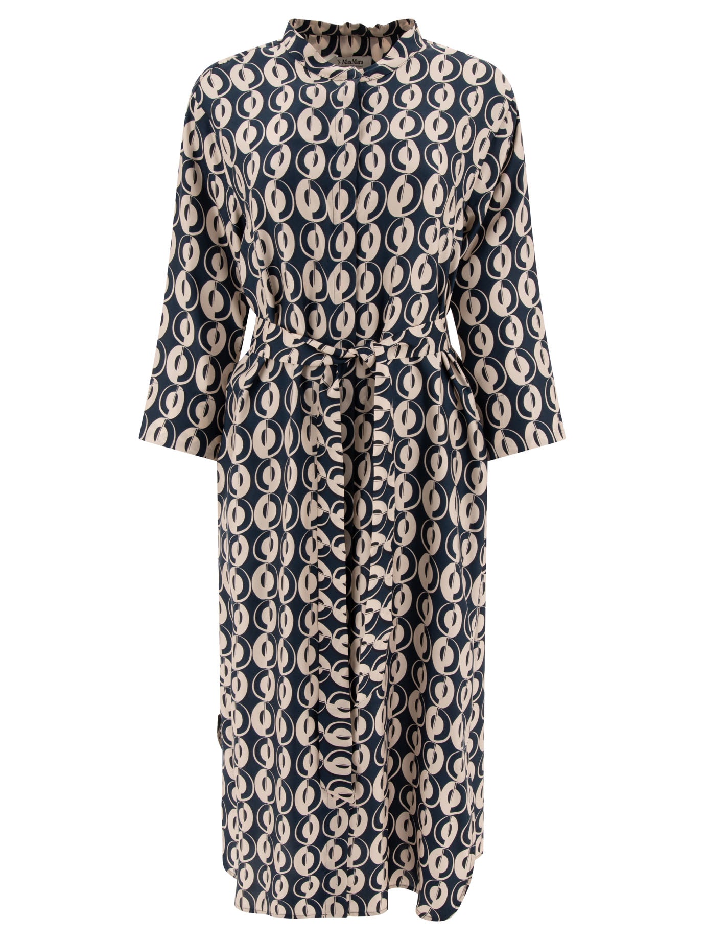 Max Mara Timeless Timesilk Printed Silk Dress