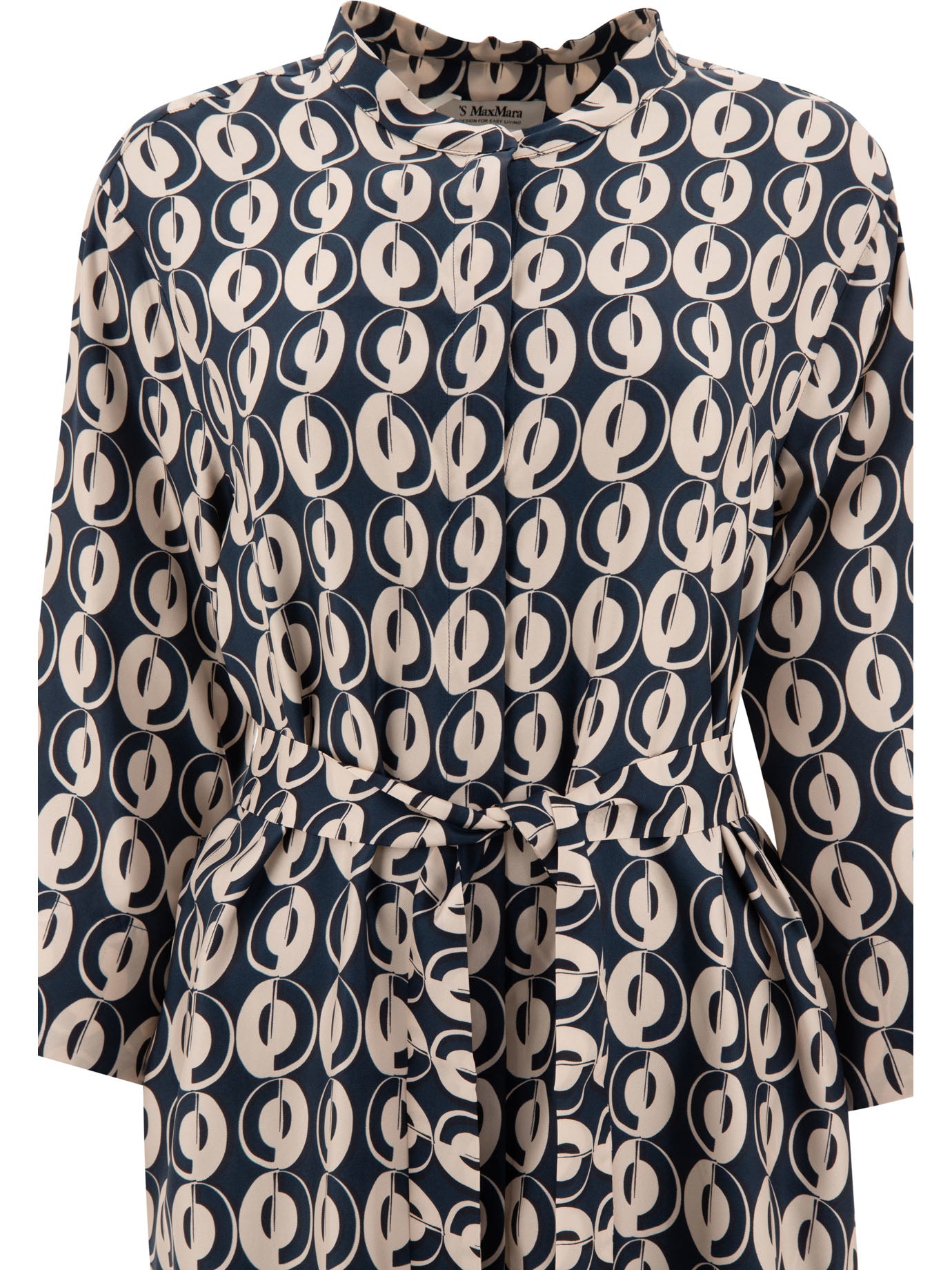 Max Mara Timeless Timesilk Printed Silk Dress