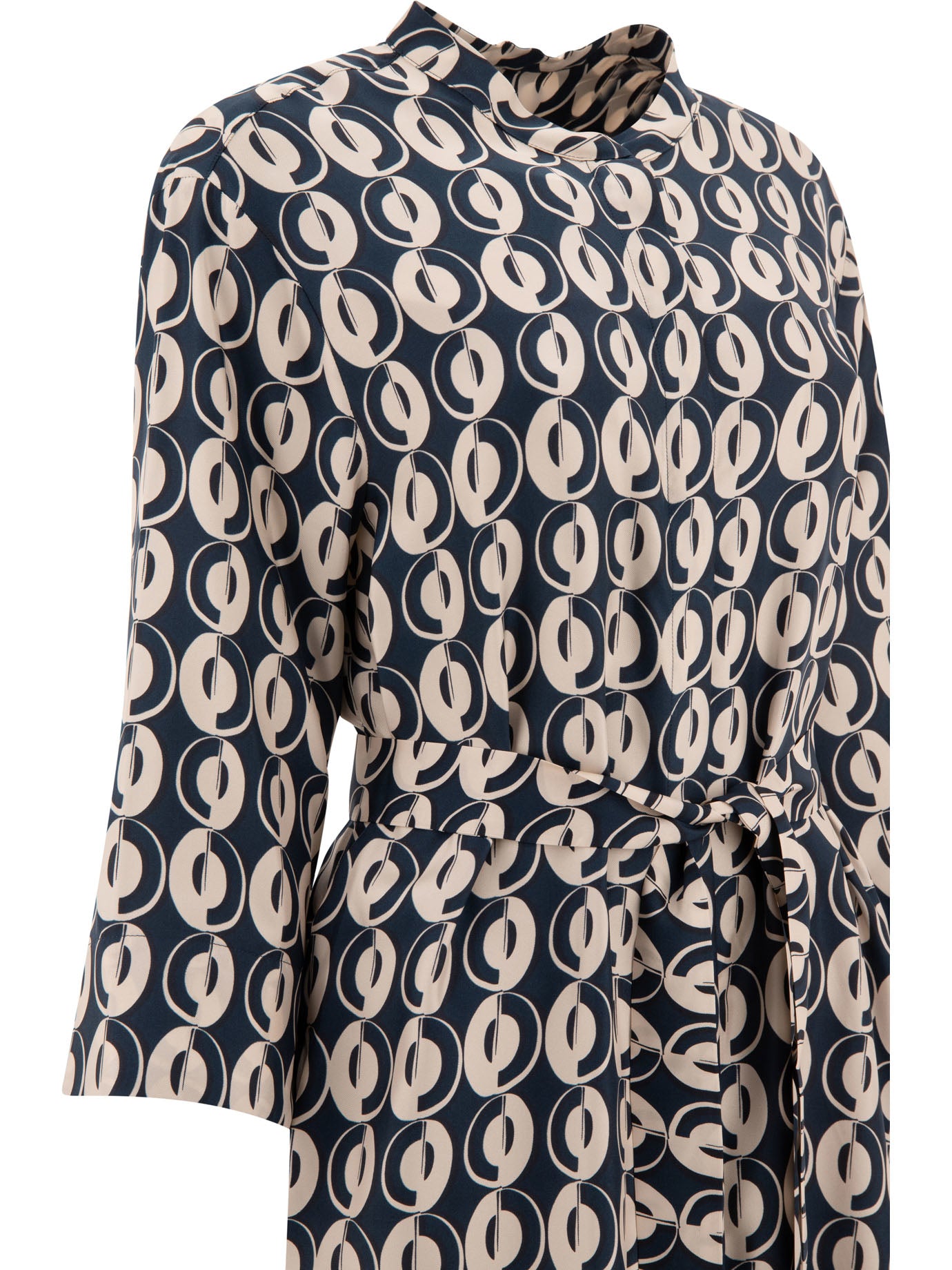 Max Mara Timeless Timesilk Printed Silk Dress