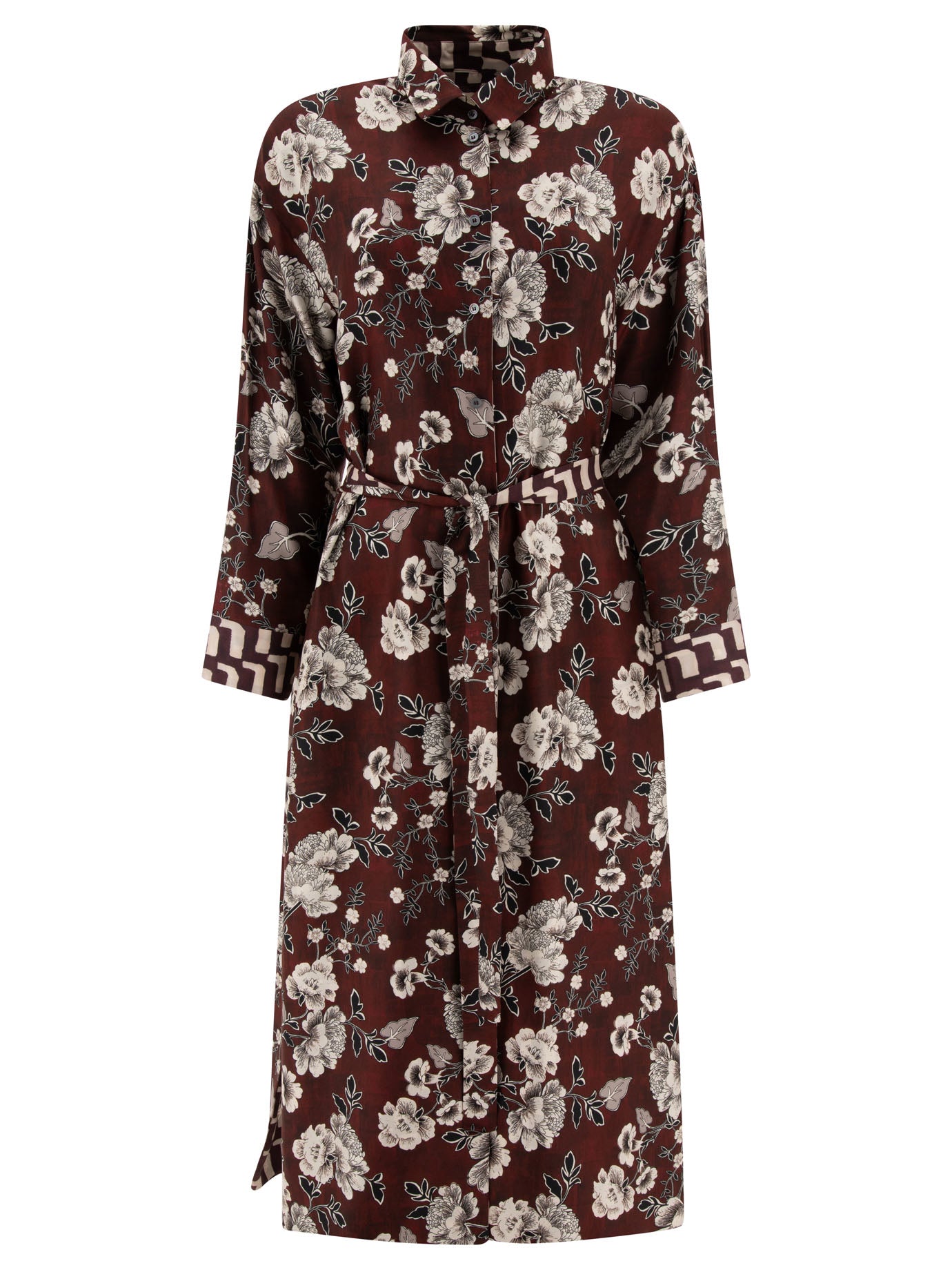 Max Mara Timeless Micaela Reversible Silk Shirt Dress