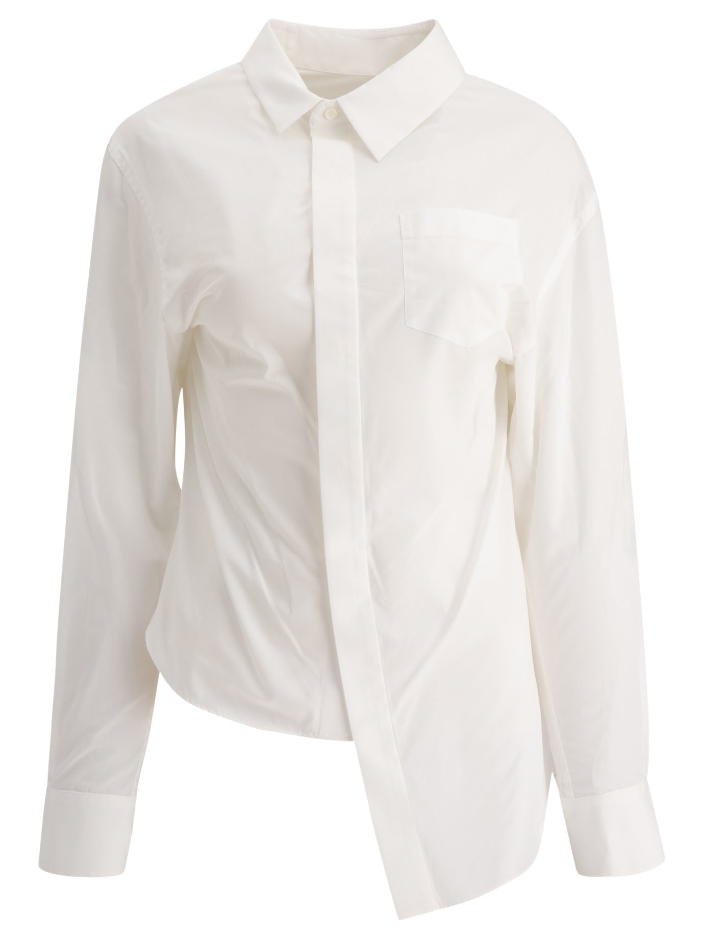 Sacai Poplin Asymmetrical Shirt