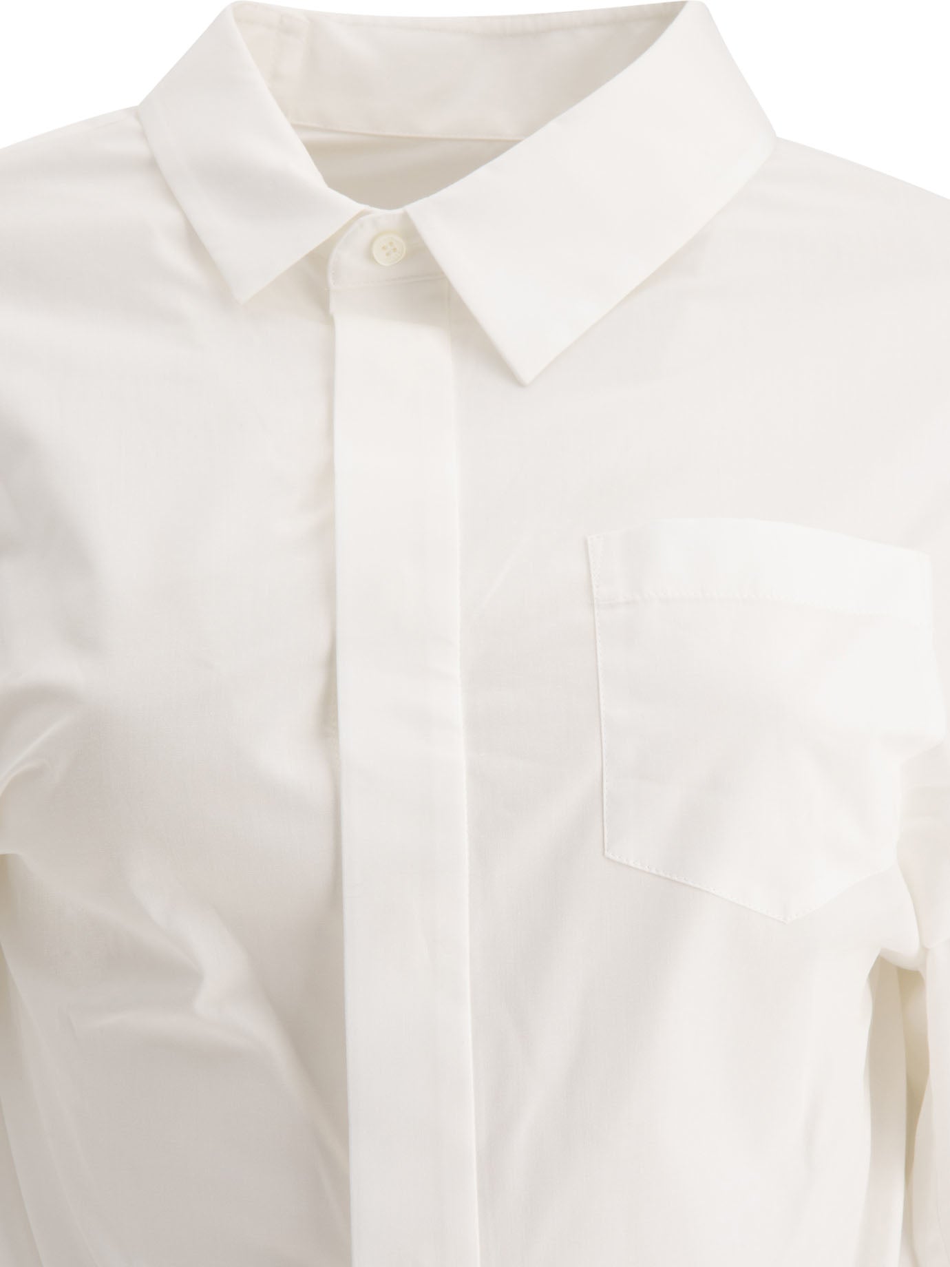 Sacai Poplin Asymmetrical Shirt