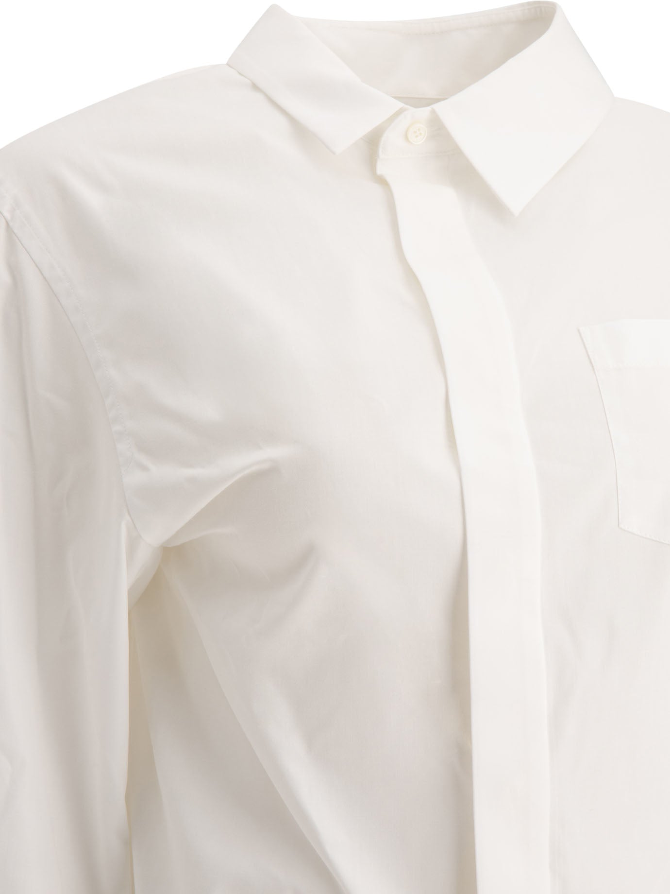 Sacai Poplin Asymmetrical Shirt