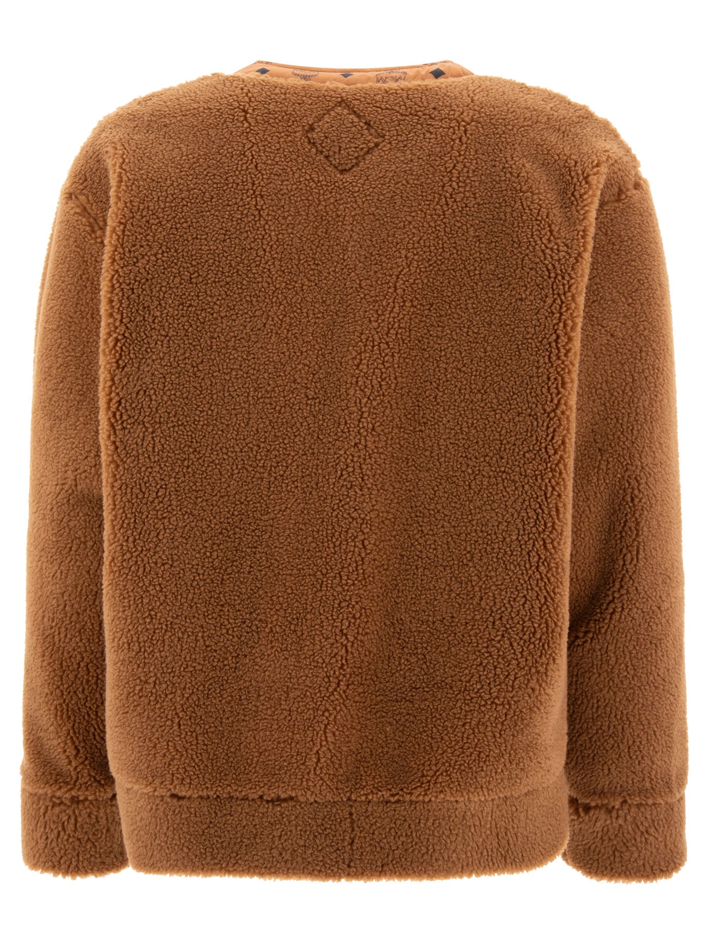 Mcm Monogram Cardigan-Style Fleece Jacket