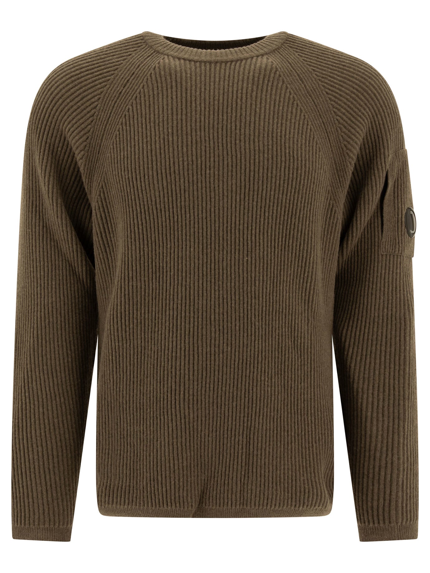 C.P. Company Lens-Detail Ribbed Sweater