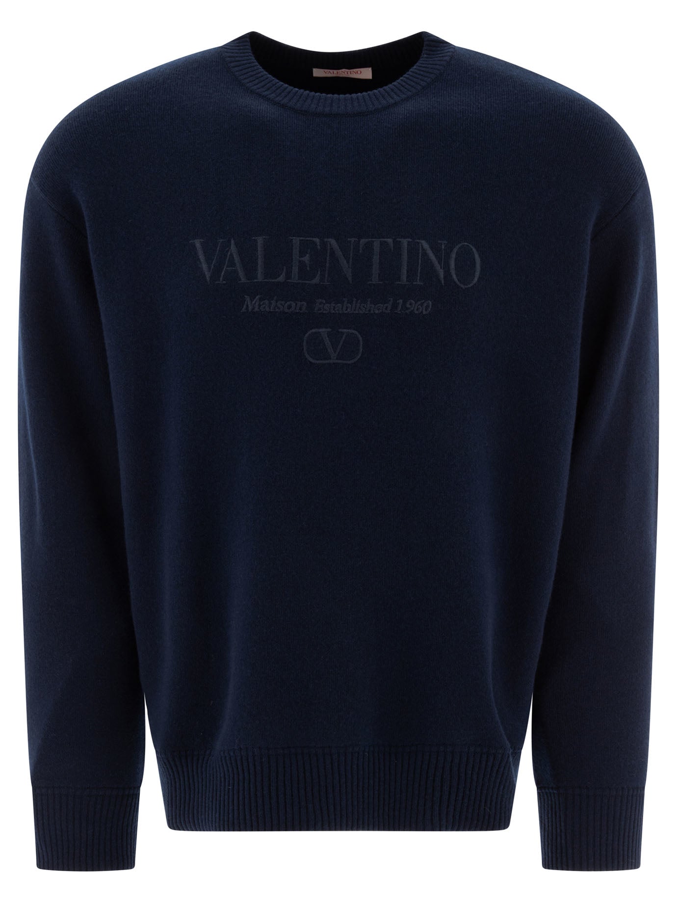 Valentino Wool Sweater With Valentino Embroidery