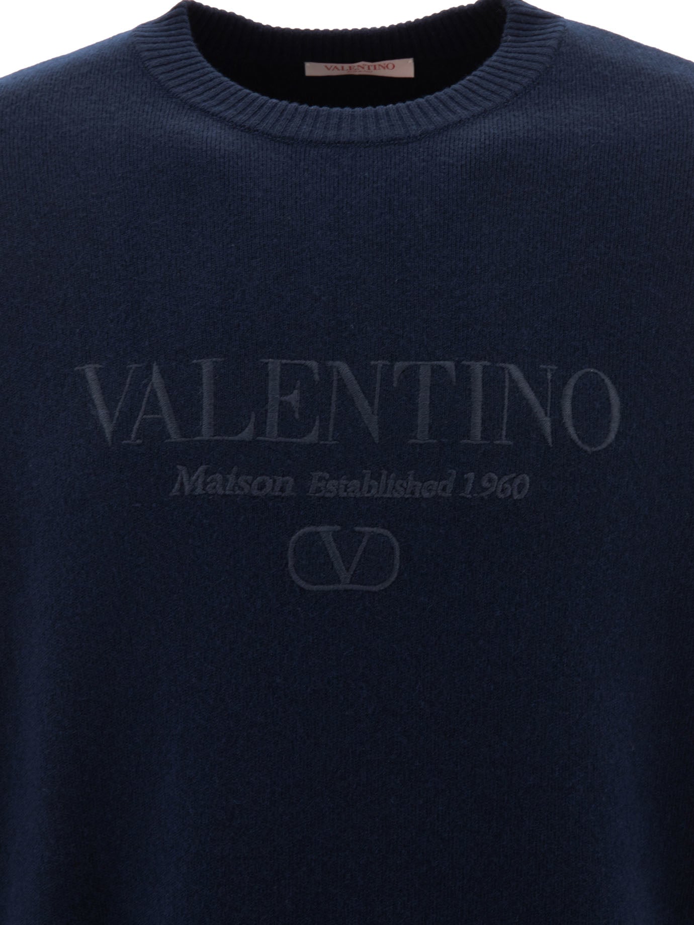 Valentino Wool Sweater With Valentino Embroidery