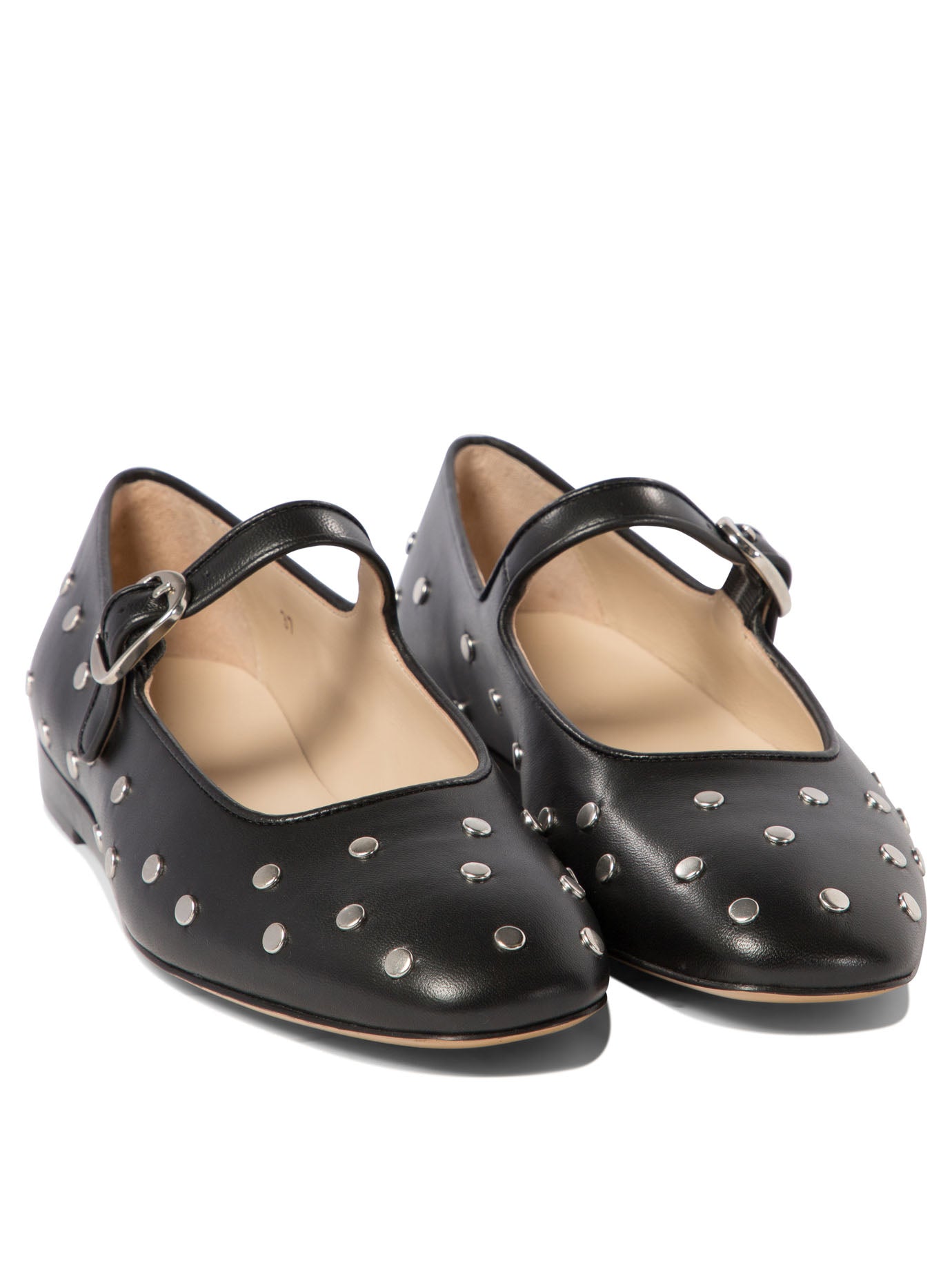 Le Monde Bèryl Mary Jane Studded Ballet Flats