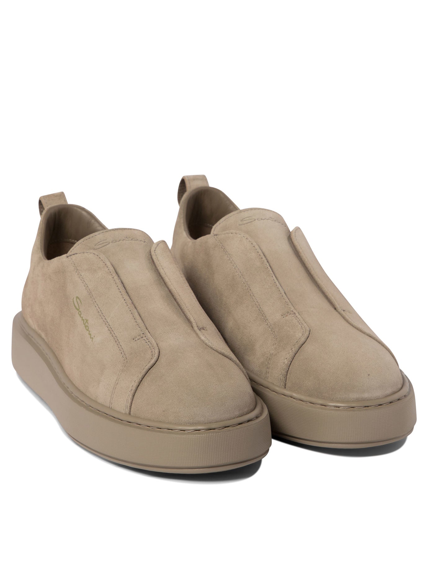 Santoni Victory Suede Slip-Ons