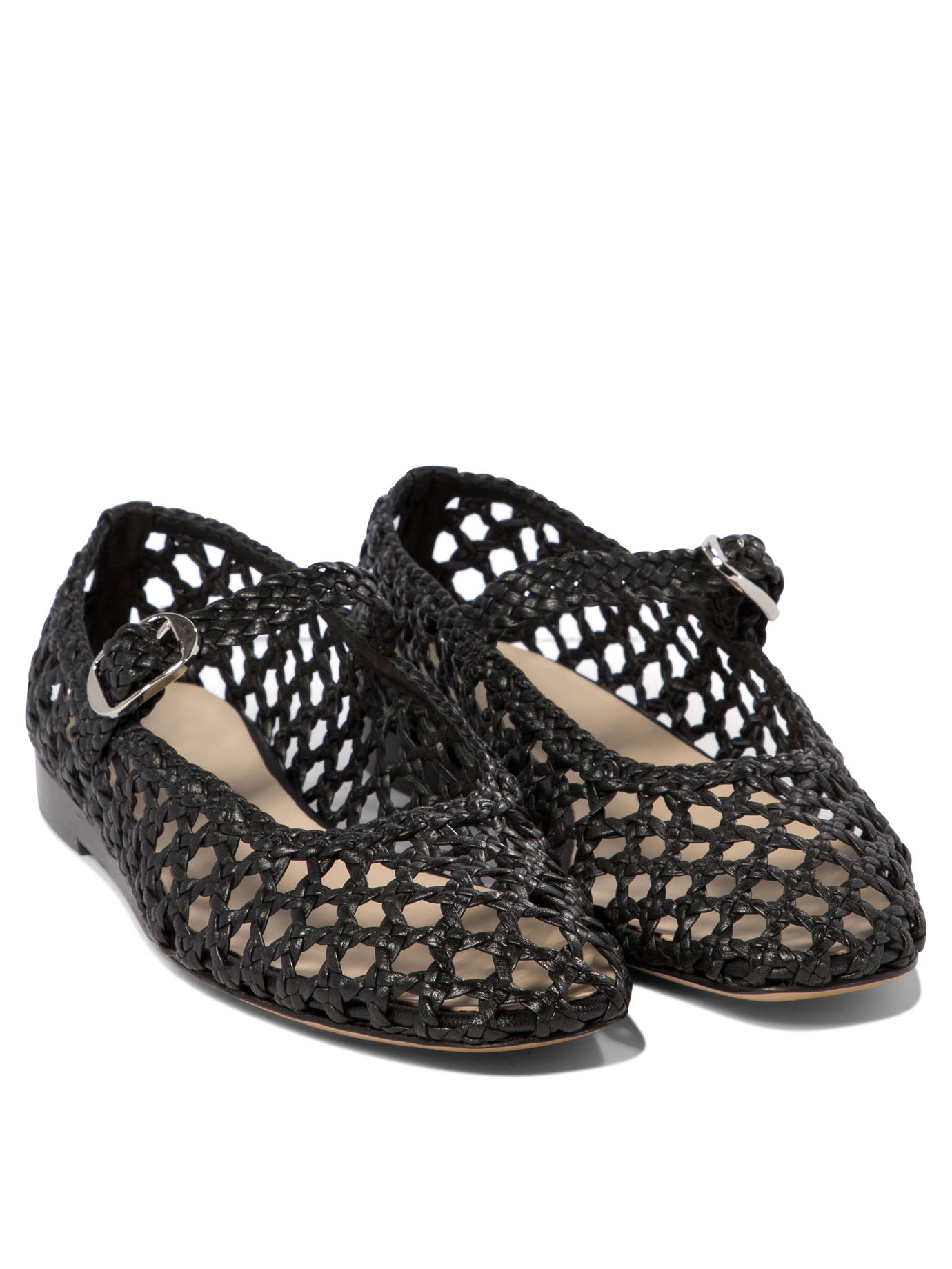 Le Monde Bèryl Woven Mary Jane Ballet Flats